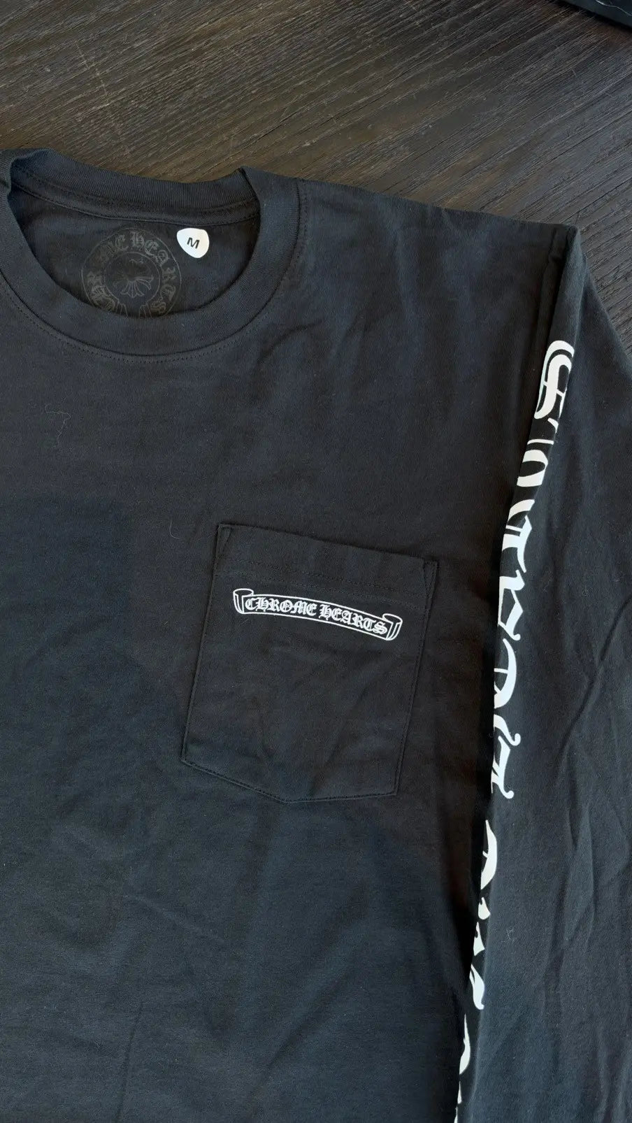 Chrome Hearts Scroll Logo Long-Sleeve T-Shirt Size M Chrome Hearts