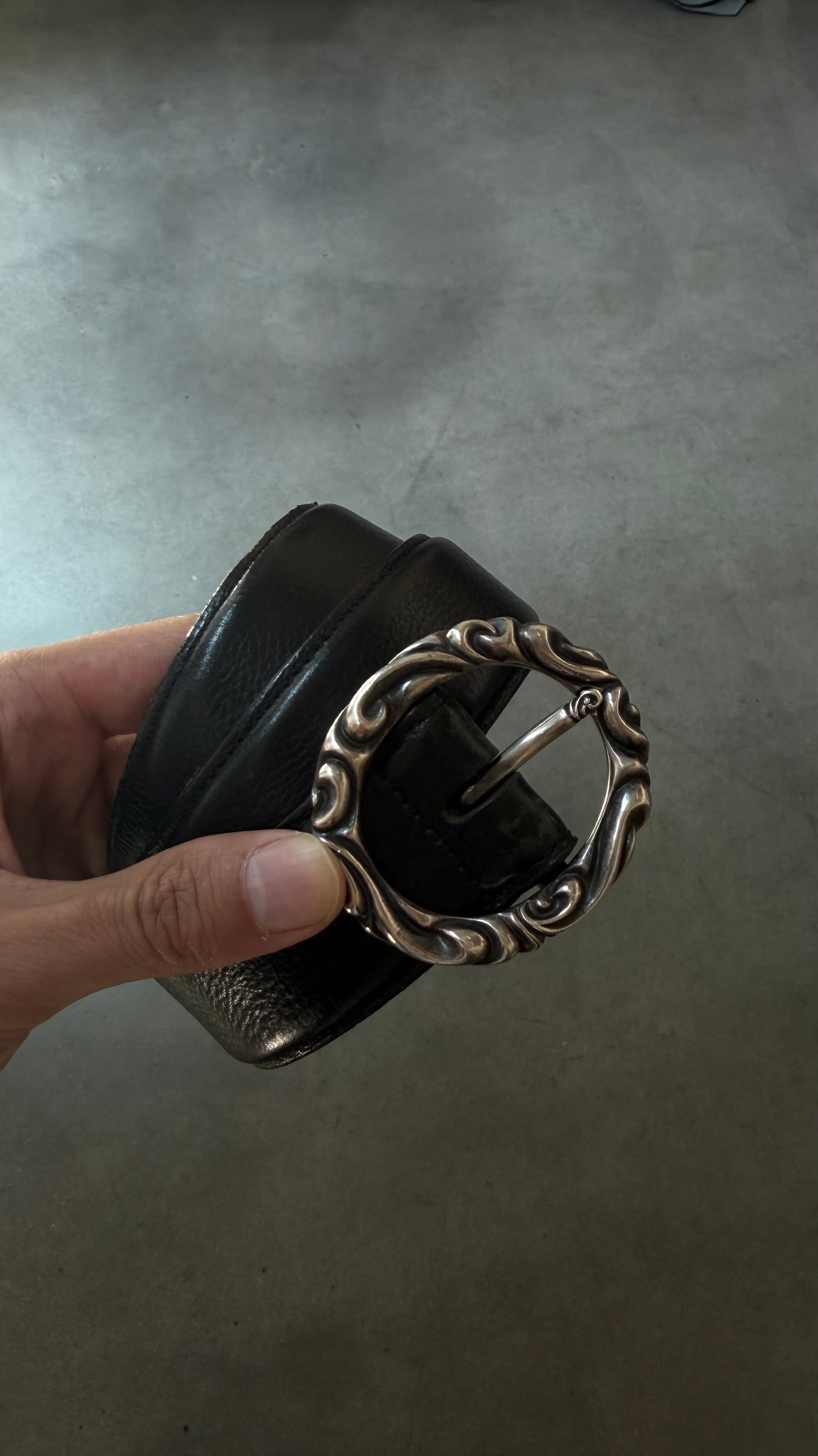 Chrome Hearts Scroll Ring Belt