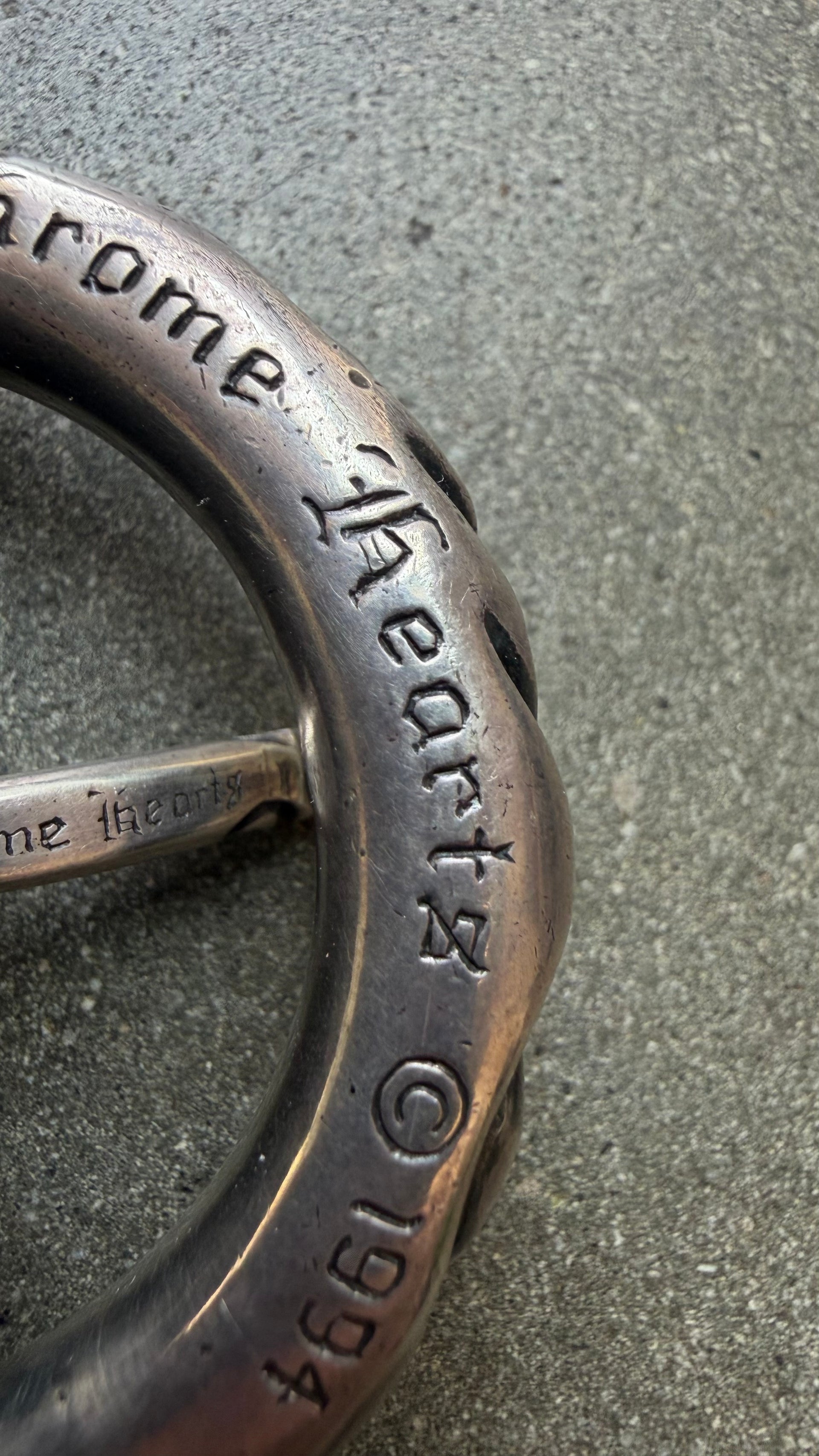 Chrome Hearts Scroll Ring Belt