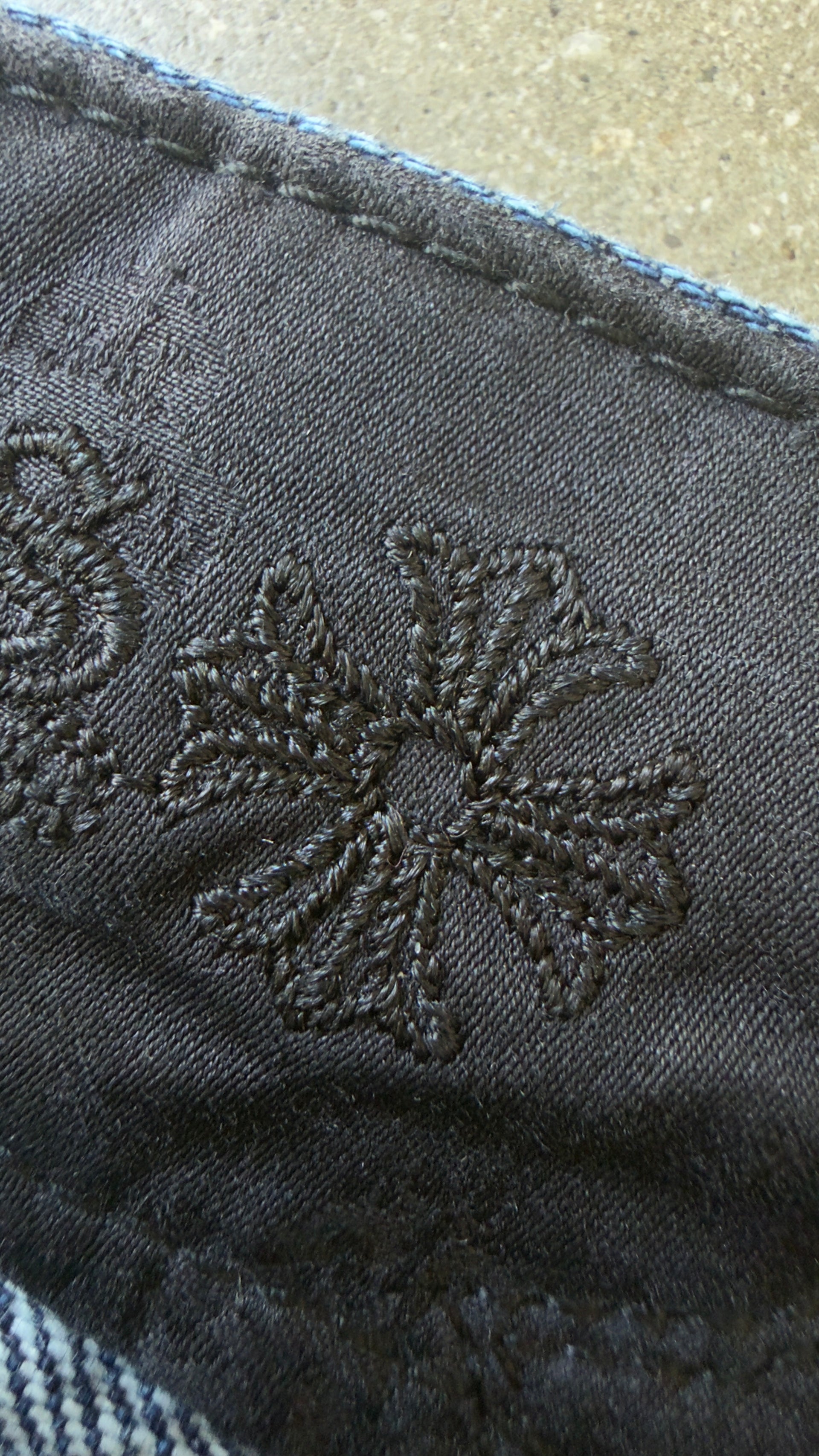 Chrome Hearts Blue Cheetah Cross Patch Jeans