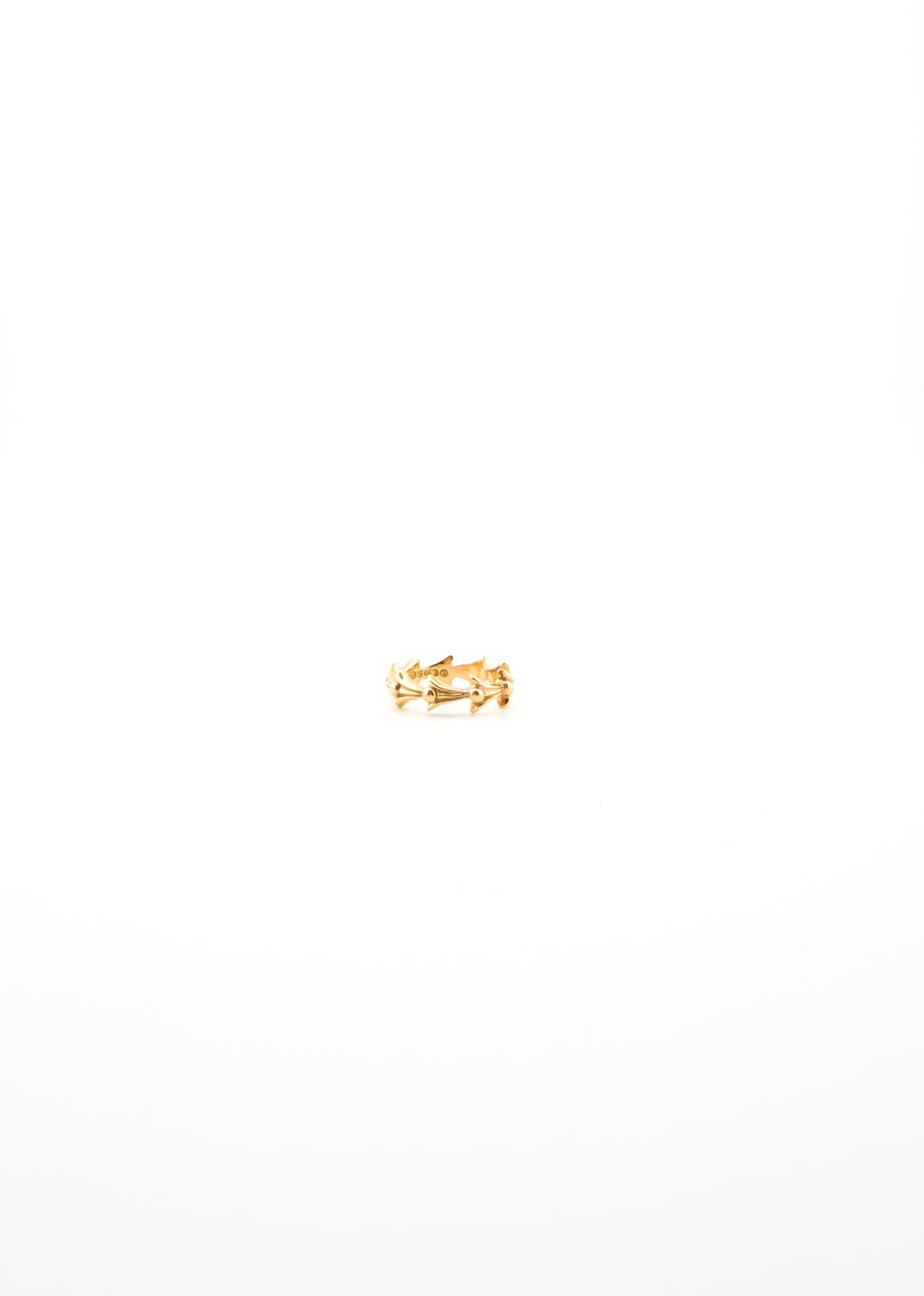 Chrome Hearts Gold Crosstail Ring