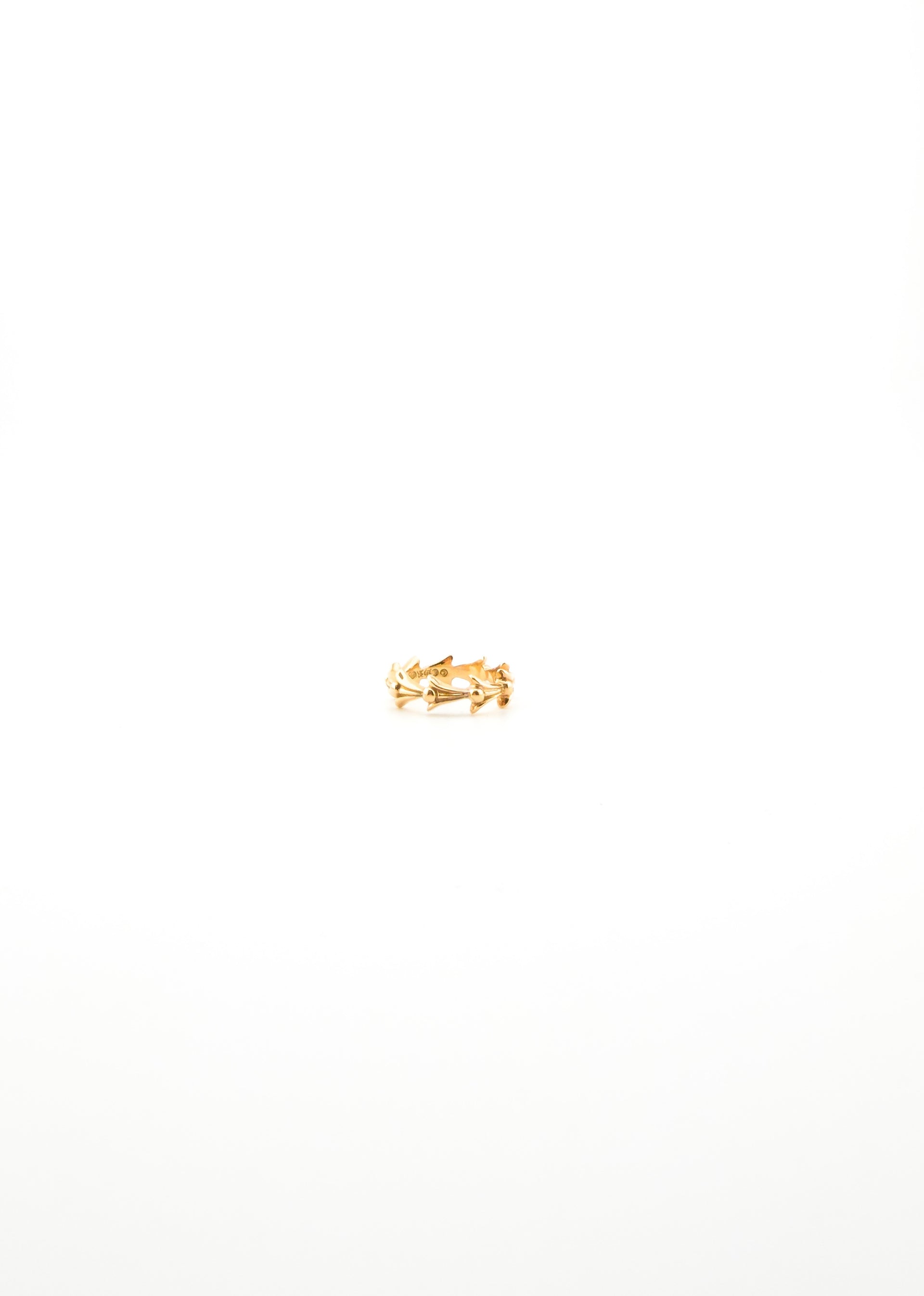 Chrome Hearts Gold Crosstail Ring