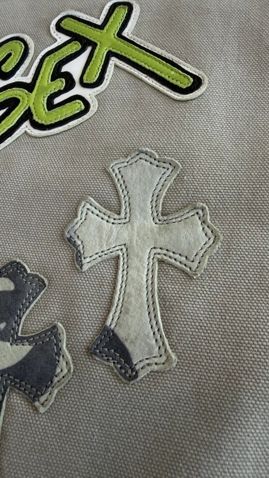 Chrome Hearts Matty Boy Sex Records Cross Patch Pants Size 34 Chrome Hearts