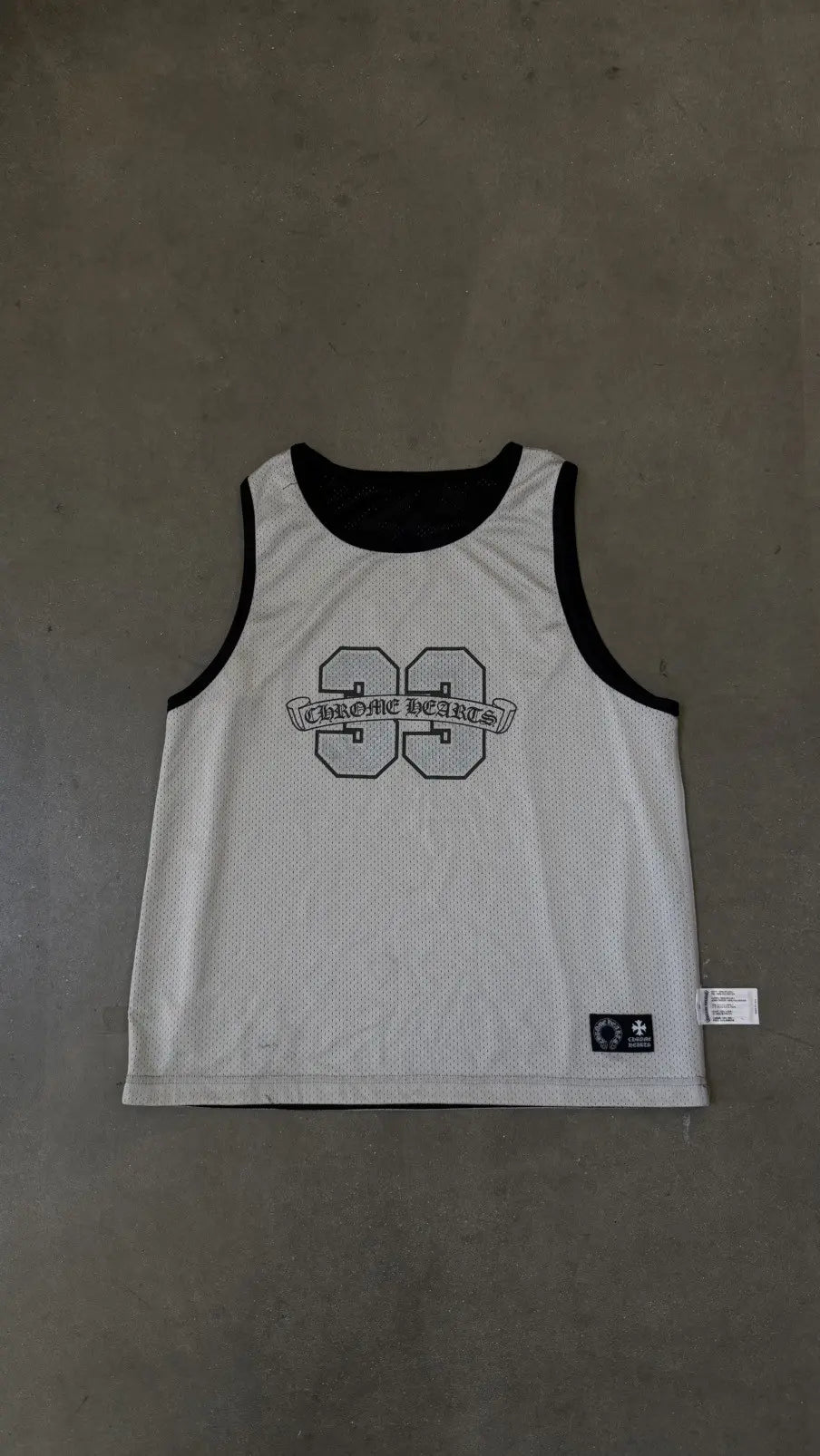 Chrome Hearts Reversible Basketball Jersey Black/Grey