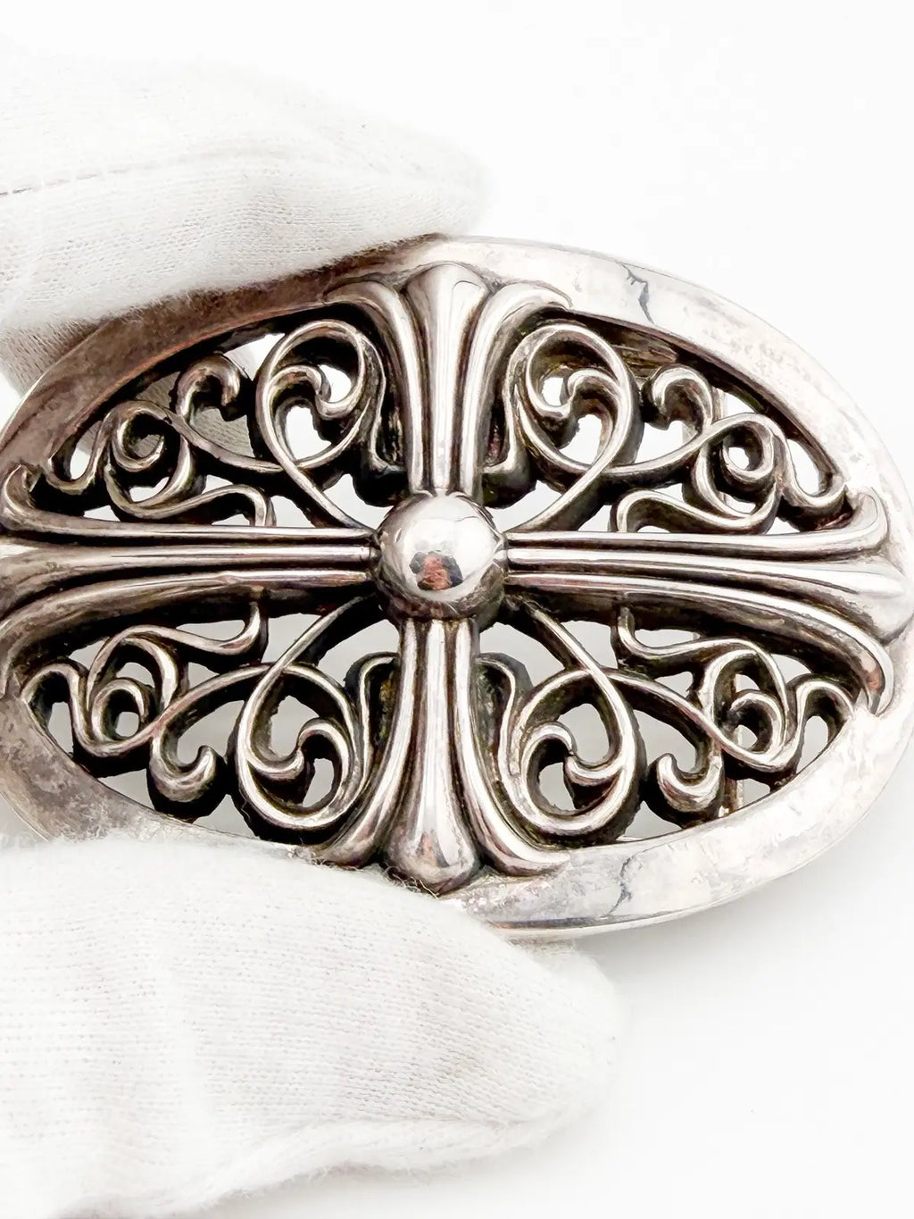 Chrome Hearts Oval Cross Belt Buckle