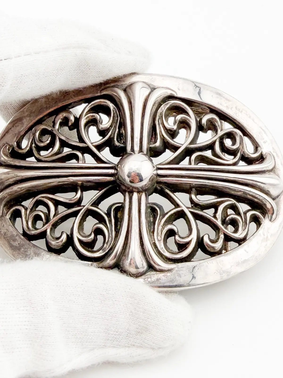 Chrome Hearts Oval Cross Belt Buckle