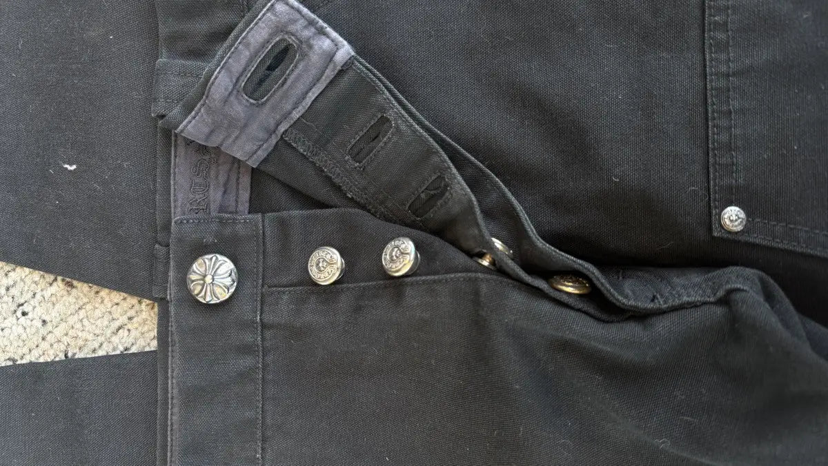 Chrome Hearts Double Knee Canvas Carpenter Pants Chrome Hearts