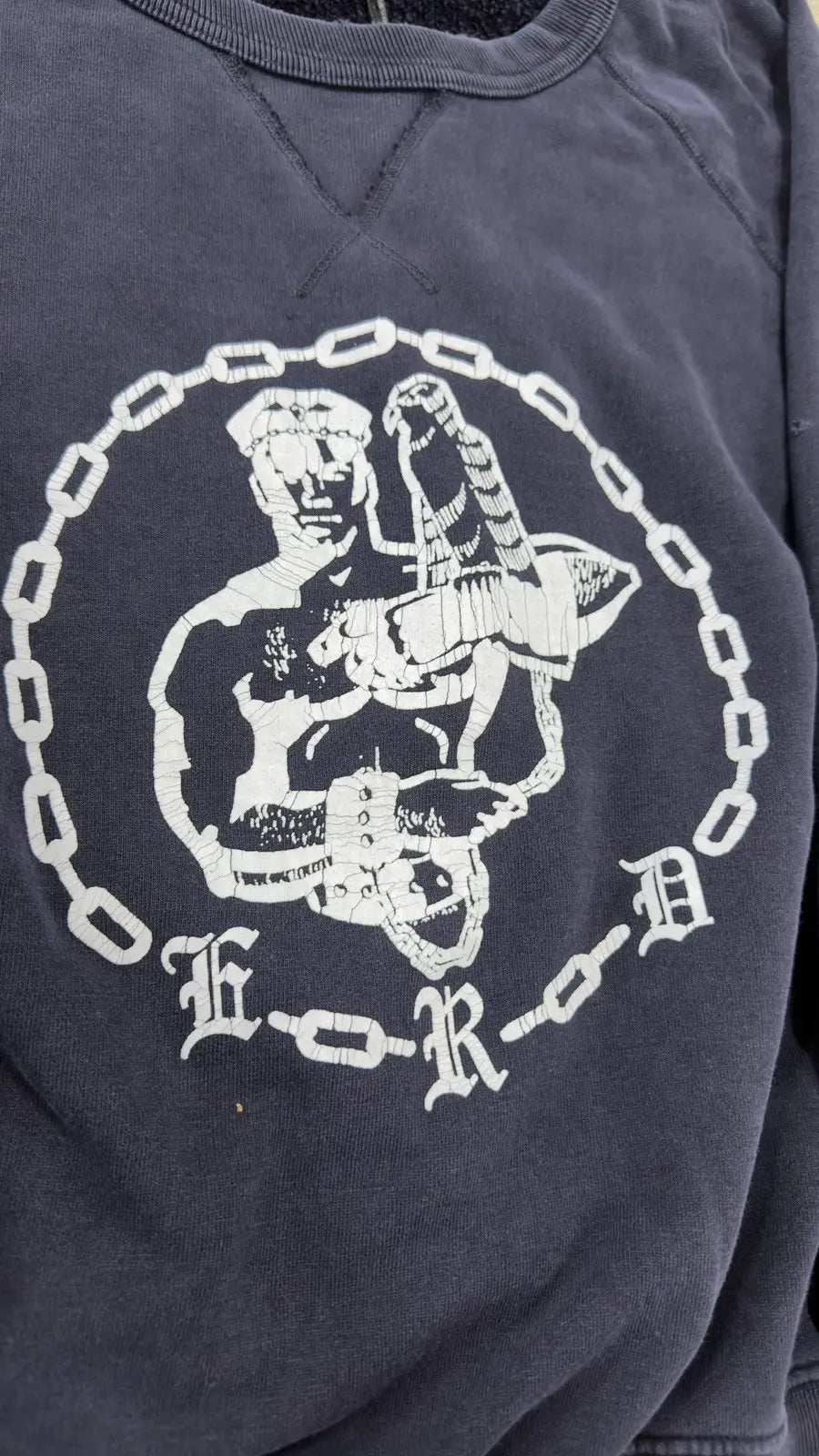 Enfants Riches Déprimés Navy Raglan Crewneck Sweatshirt Enfants Riches Déprimés