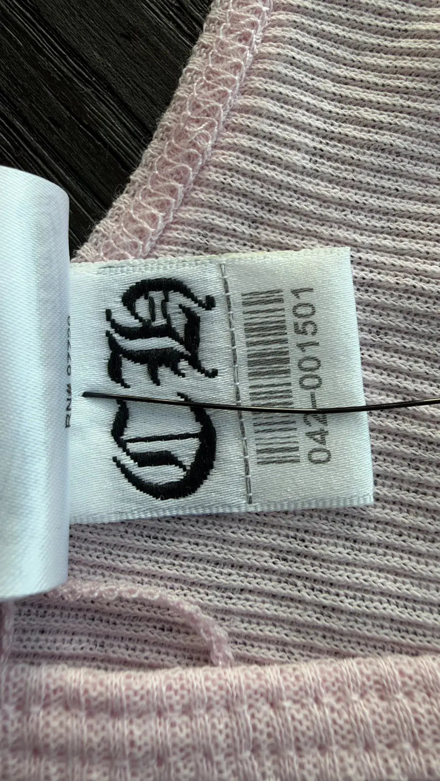 Chrome Hearts Pink T-Bar Rib Tank Top Size L Chrome Hearts