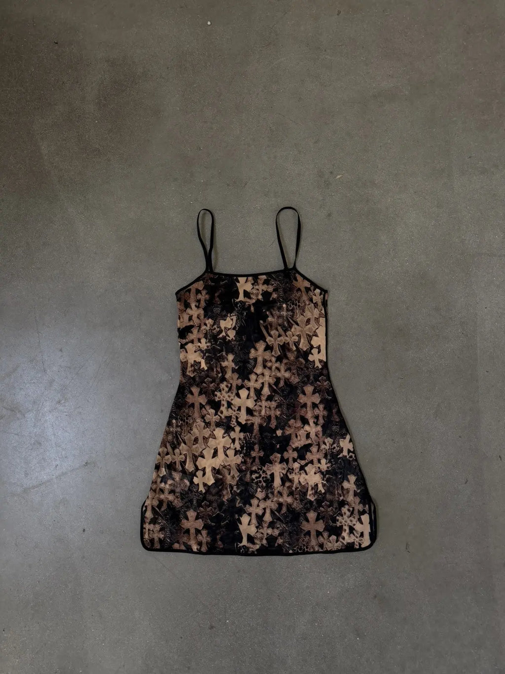 Chrome Hearts Cross Print Mini Dress Short