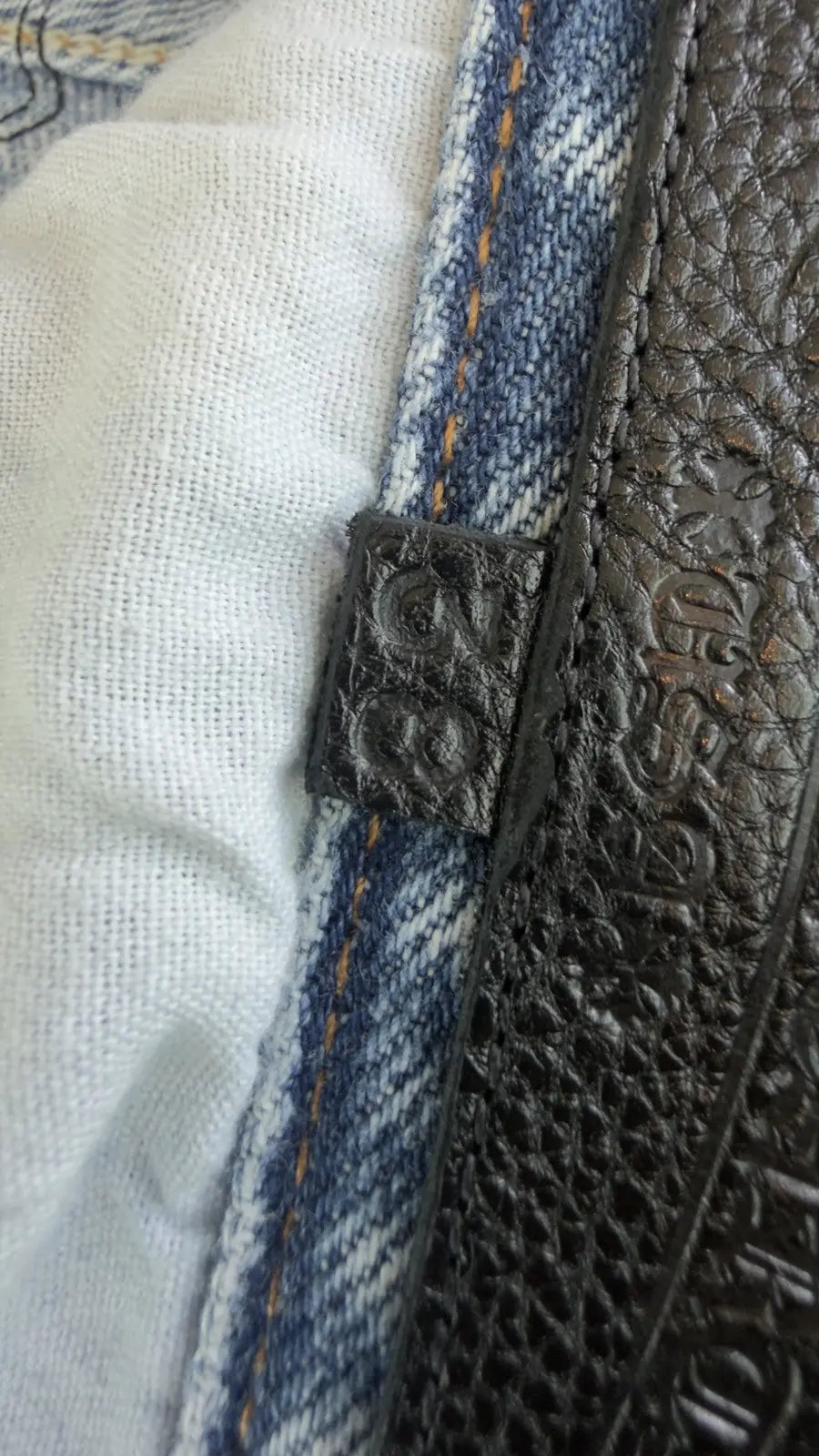 Chrome Hearts Levi Cross Patch Jeans Chrome Hearts