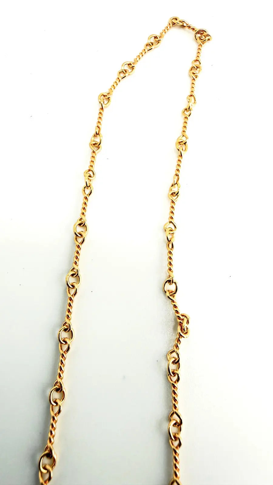 Chrome Hearts 22K Yellow Gold Twist Chain Necklace Chrome Hearts