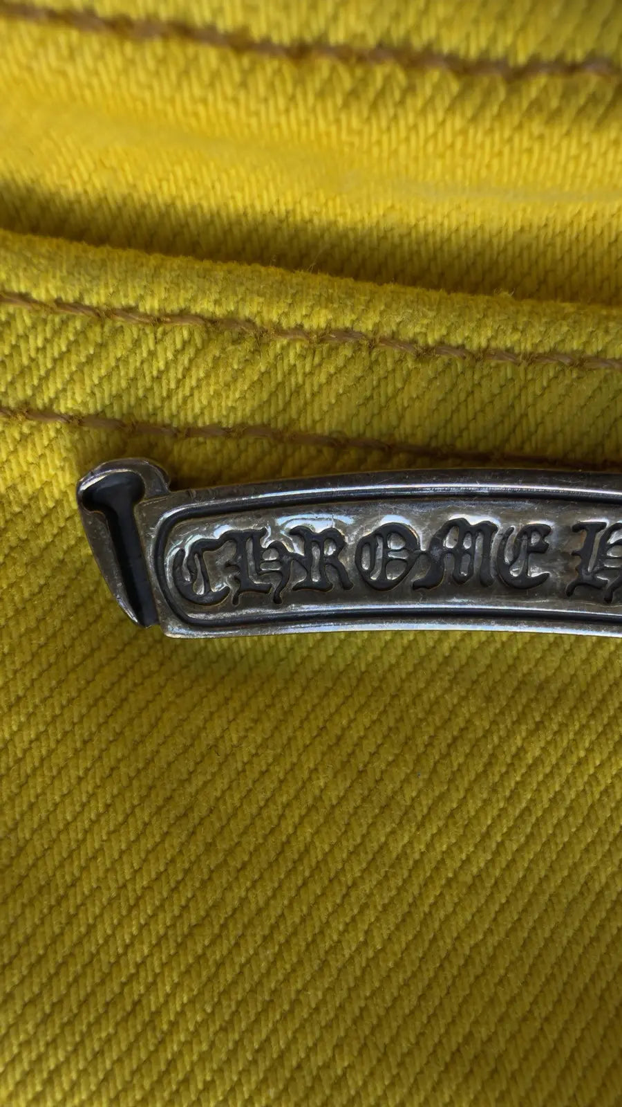 Chrome Hearts Yellow Cross Patches Levi’s Jeans