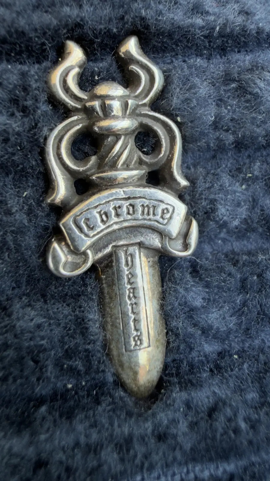 Chrome Hearts Dagger Corduroy Slip-On Slippers Chrome Hearts