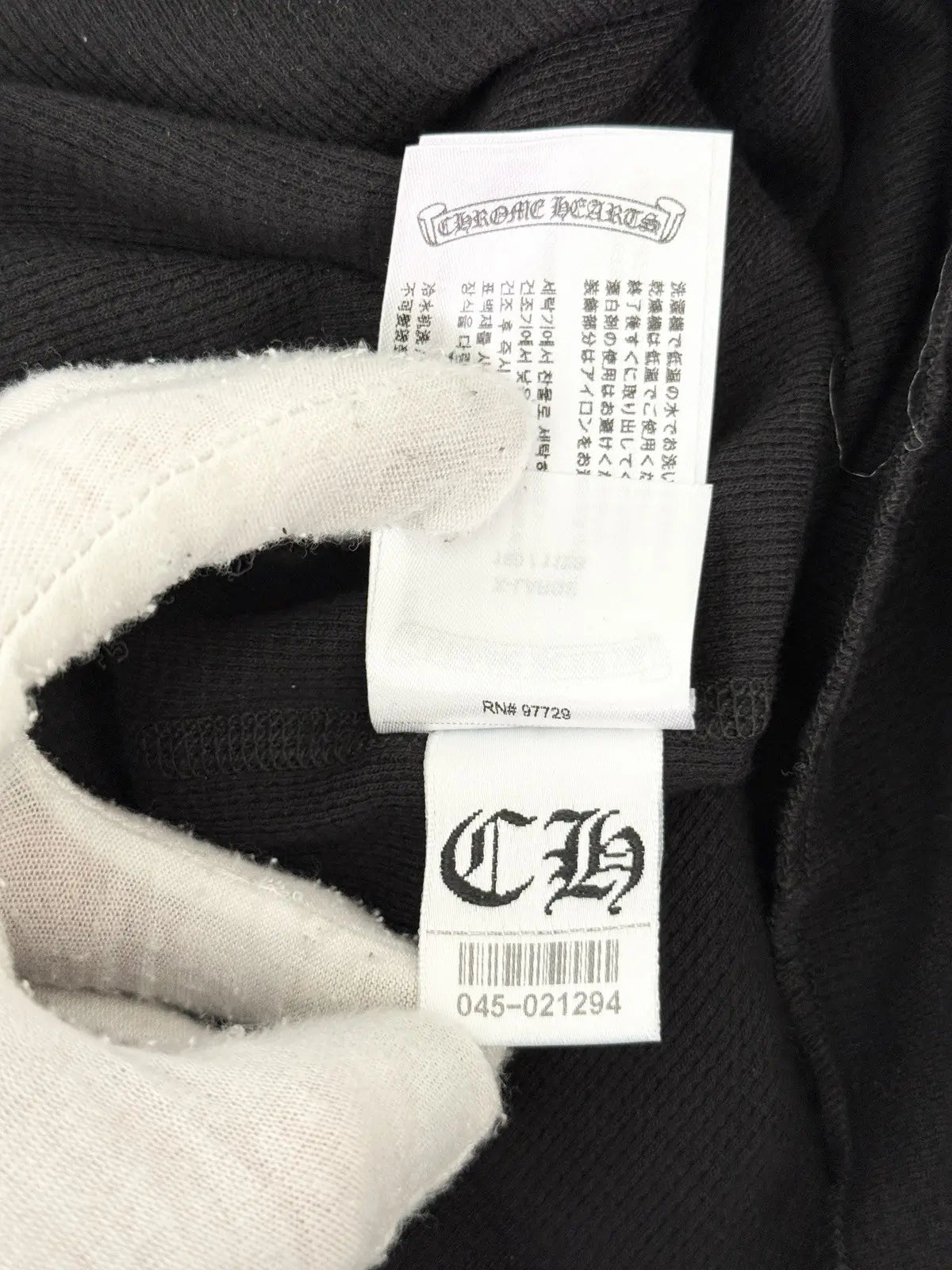 Chrome Hearts Floral Horseshoe Long Sleeve Thermal Tee