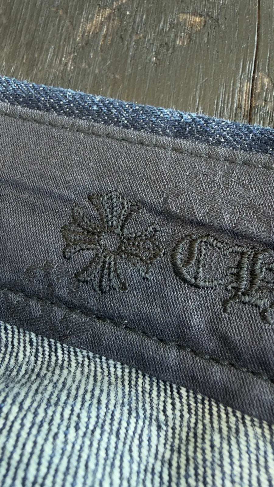 Chrome Hearts Cross Patch Denim Jeans Chrome Hearts