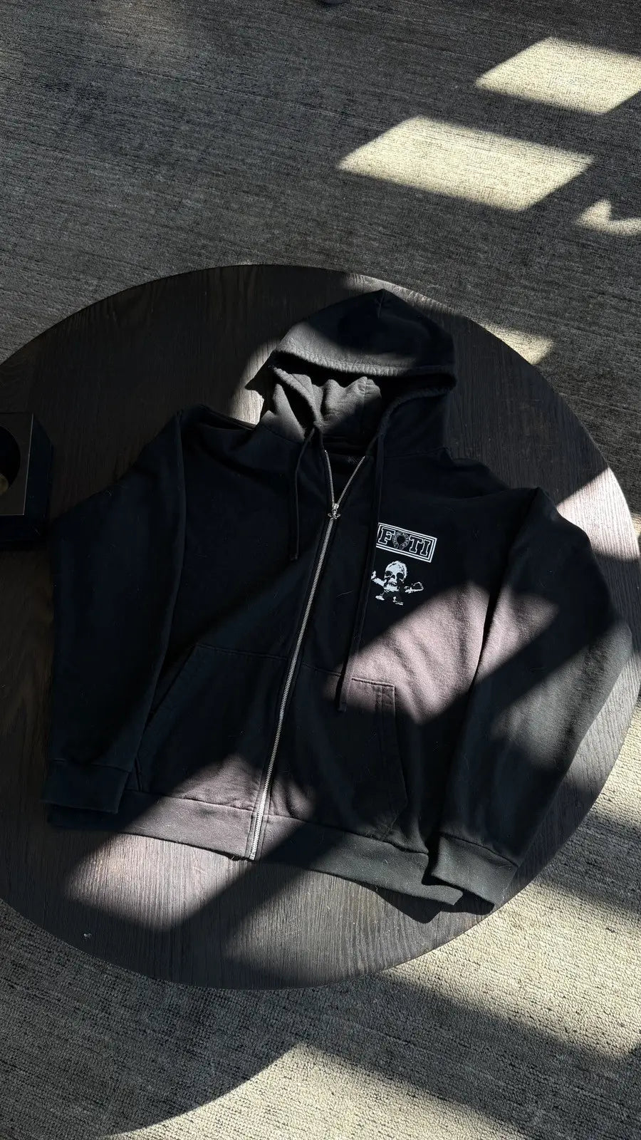 Chrome Hearts Black Multi FOTI Tic Tac Toe Zip Up Chrome Hearts