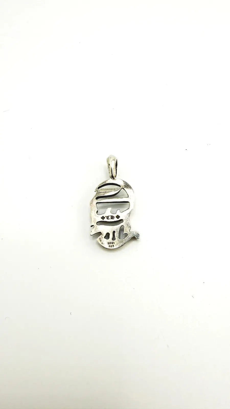 Chrome Hearts Sterling Silver Vertical Logo Pendant Chrome Hearts