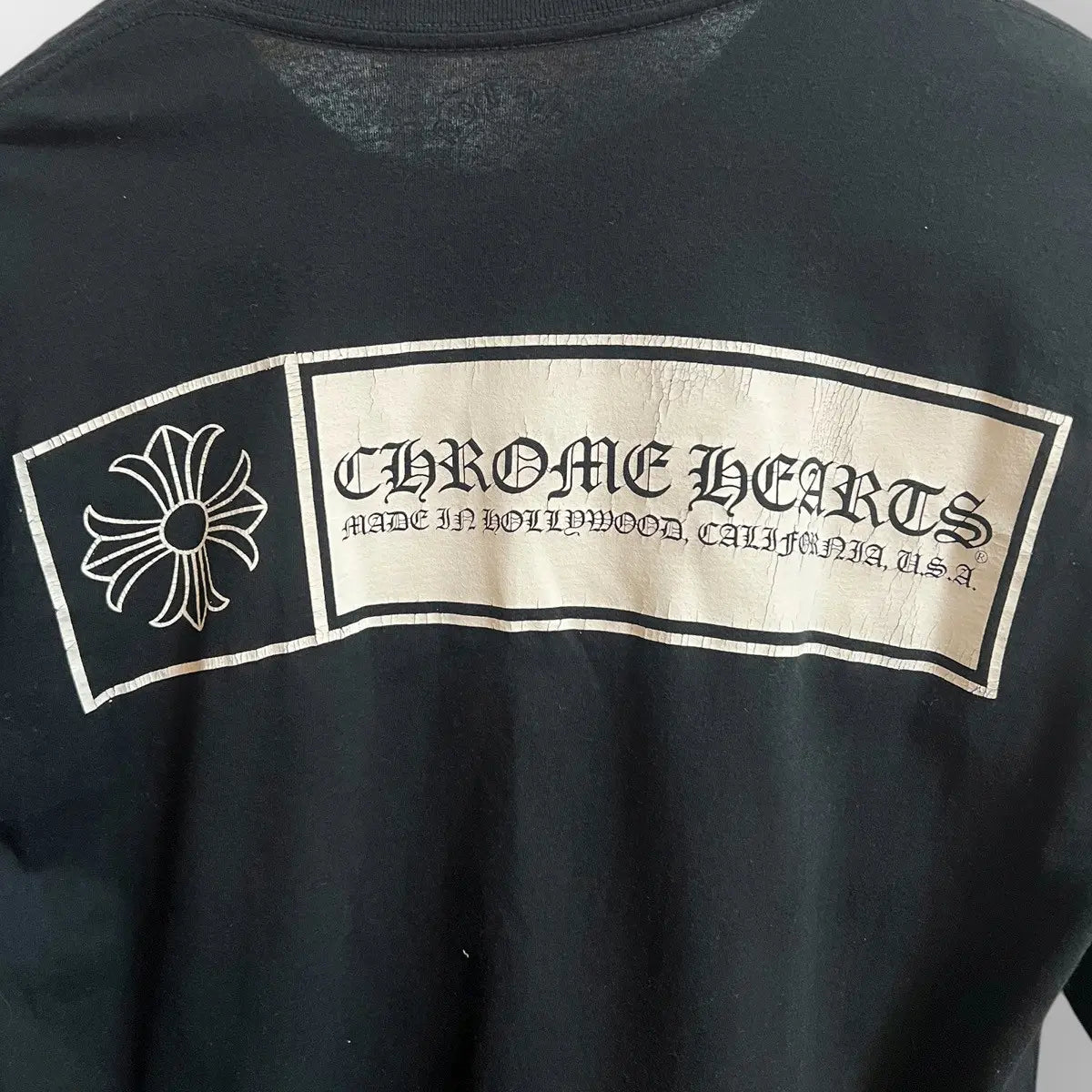 Chrome Hearts Hollywood Cross Box Logo LS Tee