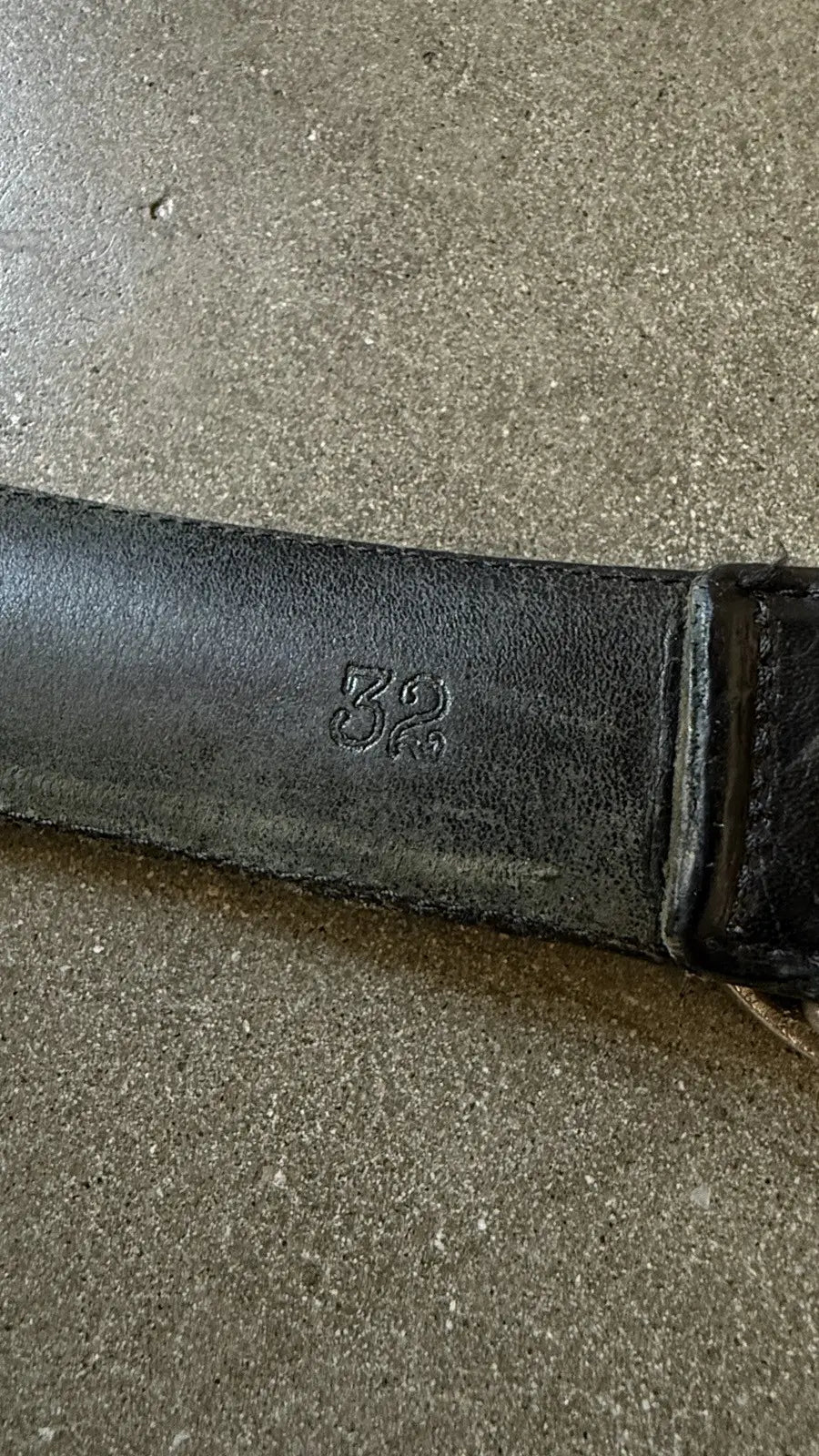 Chrome Hearts Oval Buckle Leather Belt