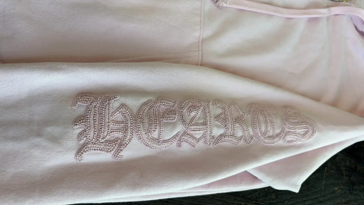 Chrome Hearts Pink Vine Dagger Beaded Zip-Up Hoodie Size M Chrome Hearts