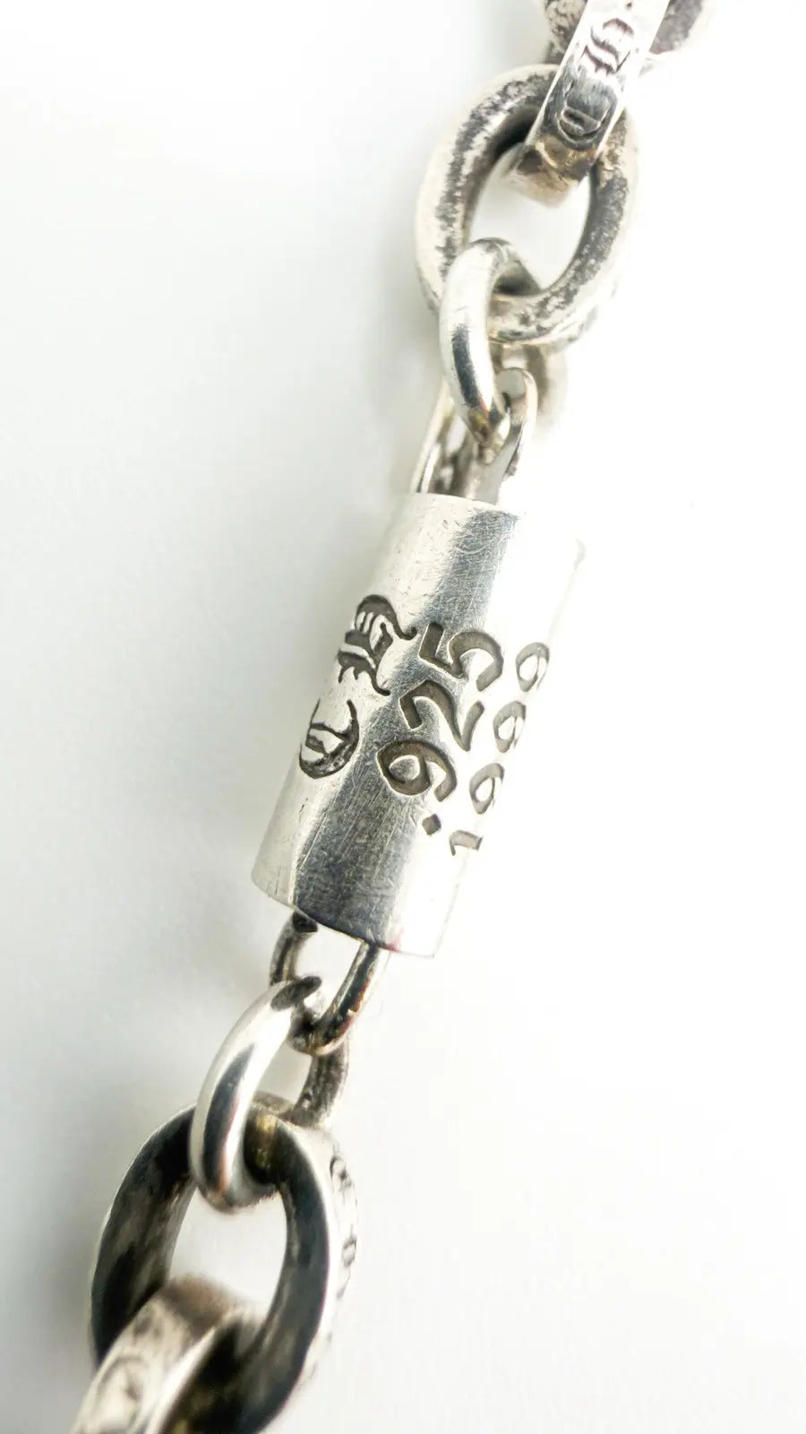 Chrome Hearts Sterling Silver Paper Chain Necklace Chrome Hearts
