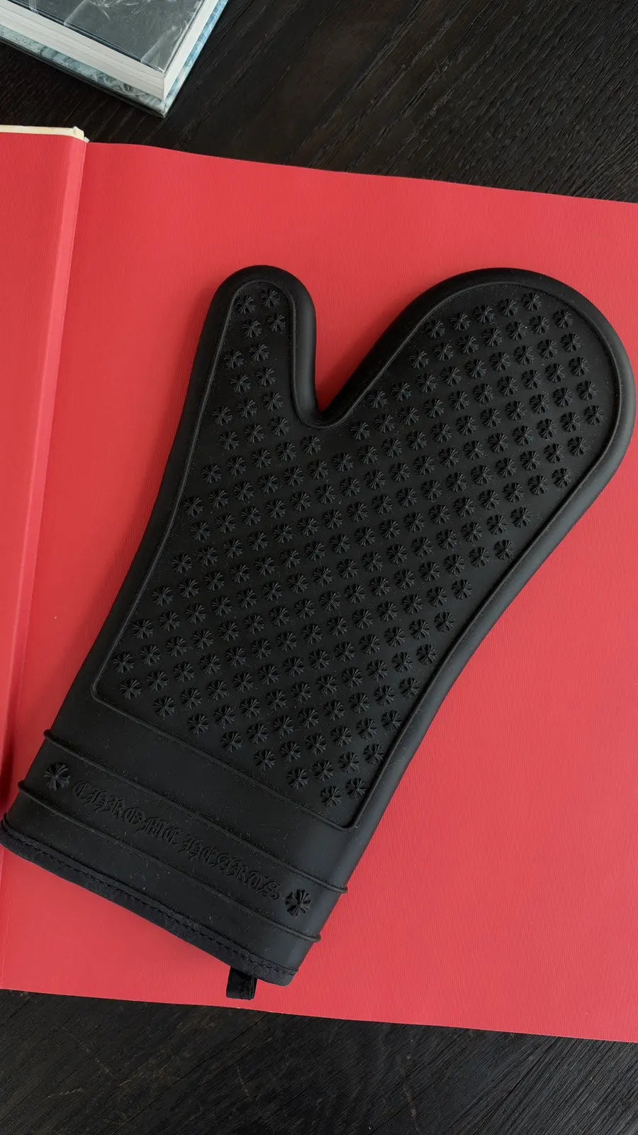 Chrome Hearts Plus Logo Rubber Oven Mitt Chrome Hearts