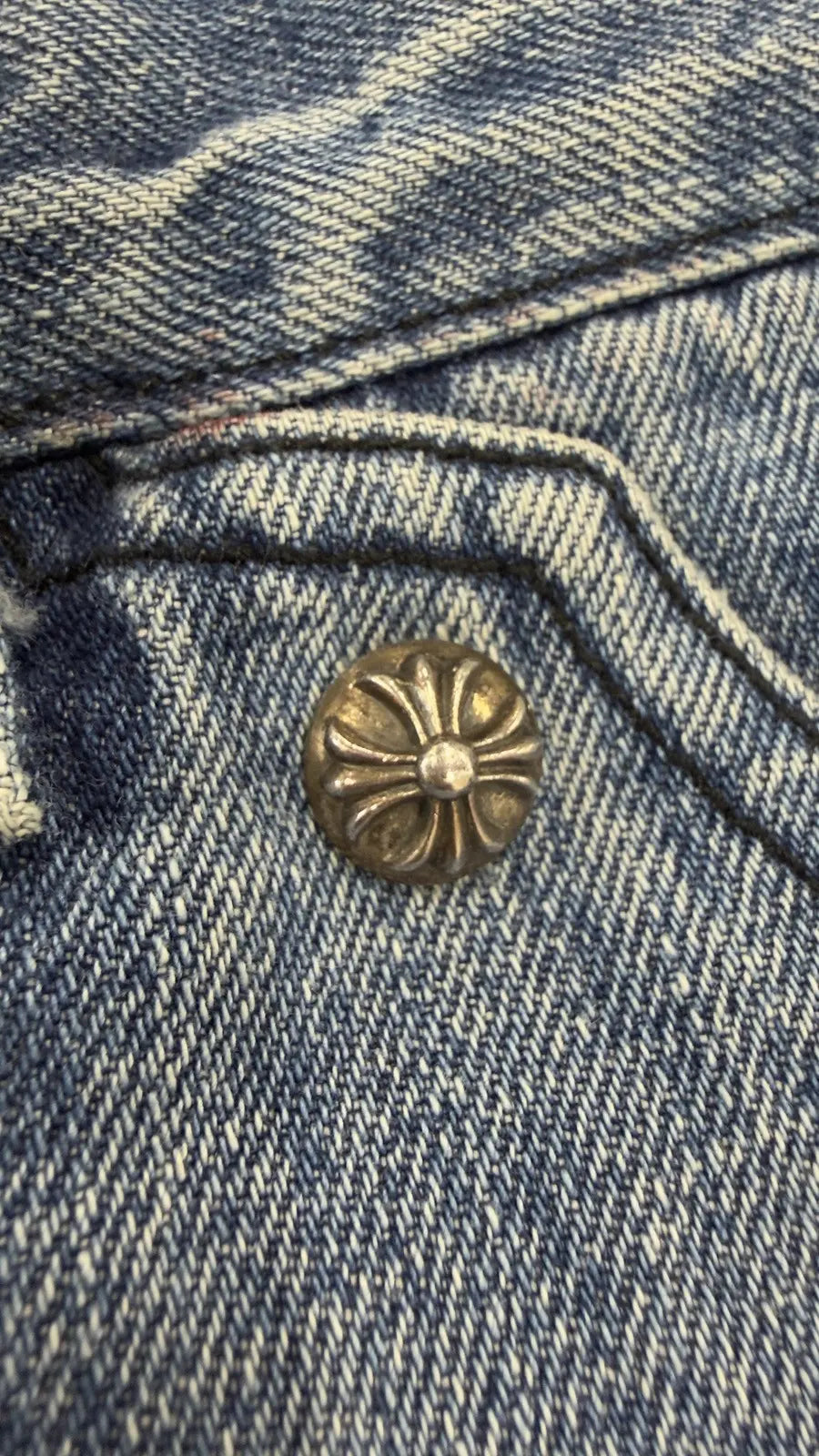 Chrome Hearts Double Knee Denim Carpenter Shorts
