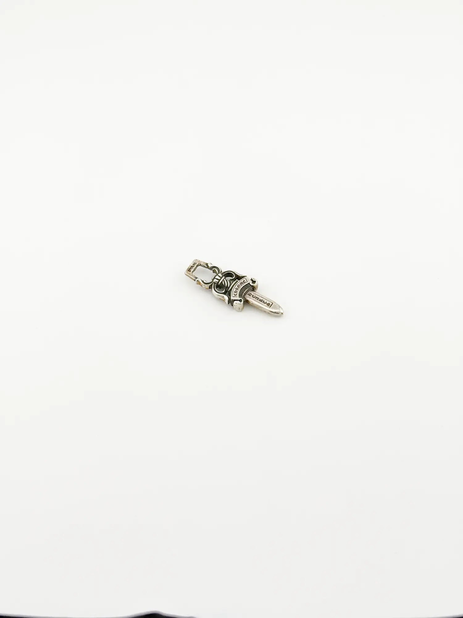 Chrome Hearts XL Zipper Dagger Silver Pendant