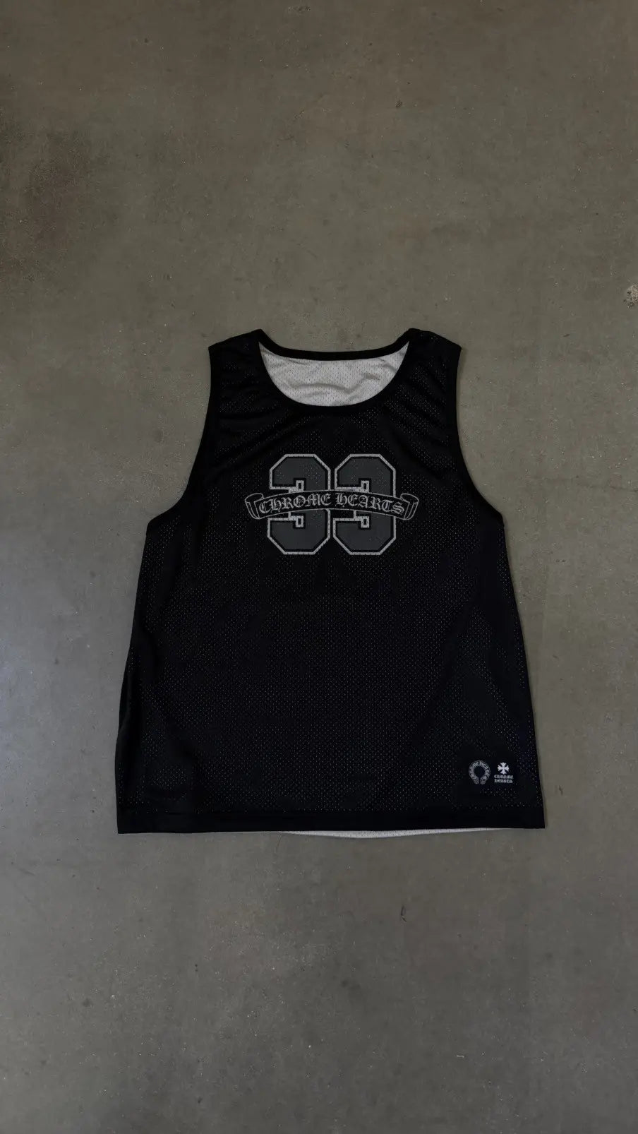 Chrome Hearts Reversible Basketball Jersey Black/Grey