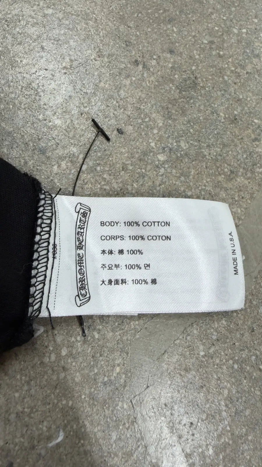 Chrome Hearts Neck Logo Long Sleeve T-Shirt