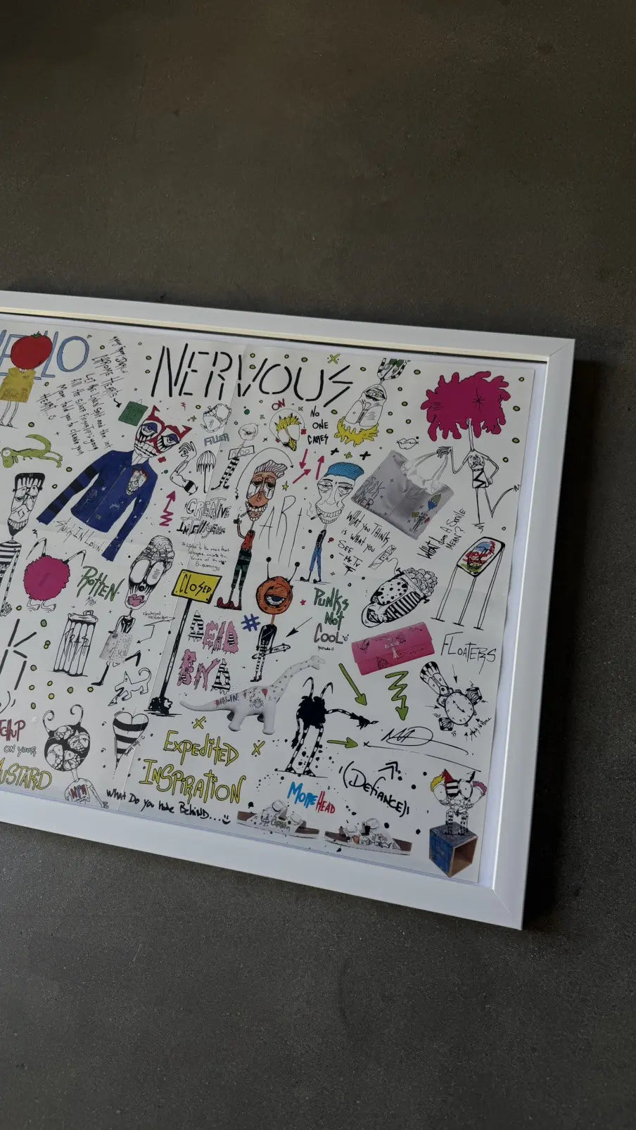 Chrome Hearts Matty Boy Doodling Poster with Frame