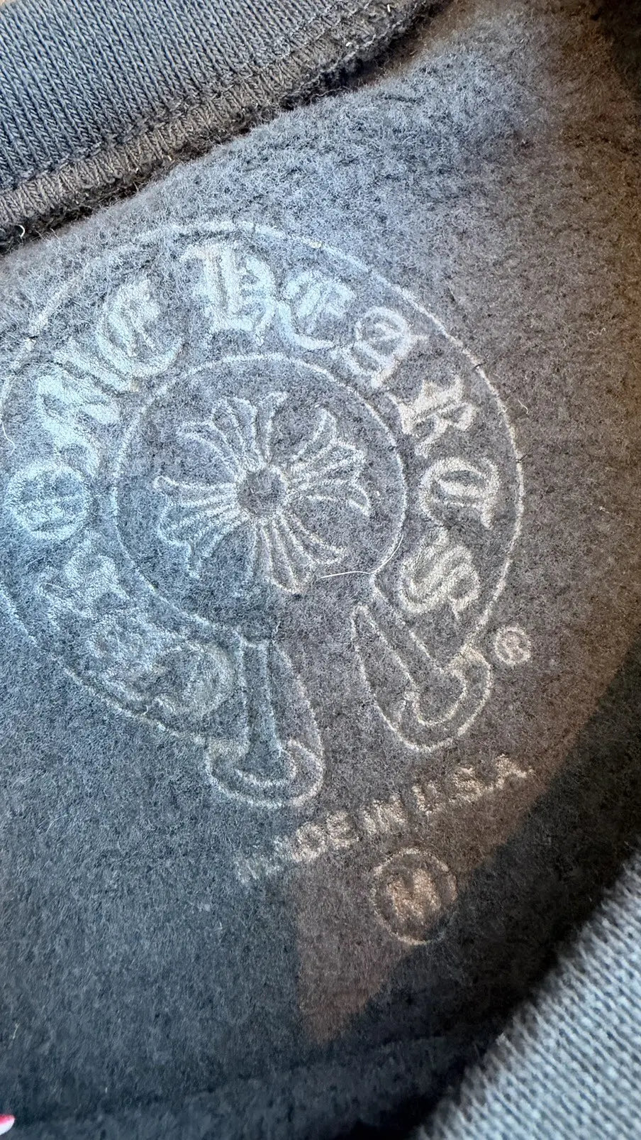 Chrome Hearts Scroll Logo Crewneck Sweatshirt Size M Chrome Hearts