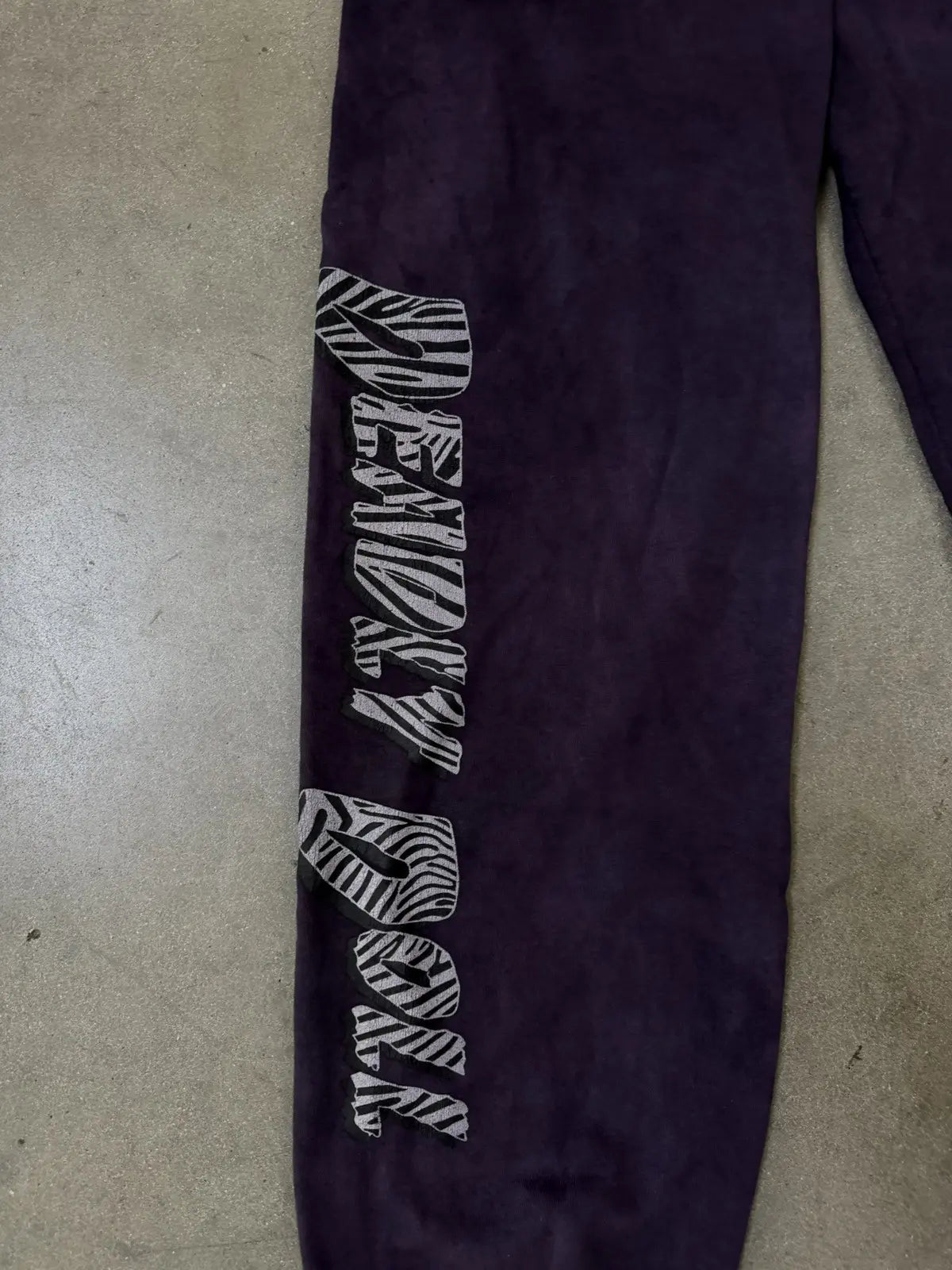 Chrome Hearts Deadly Doll Sweat Pants Purple