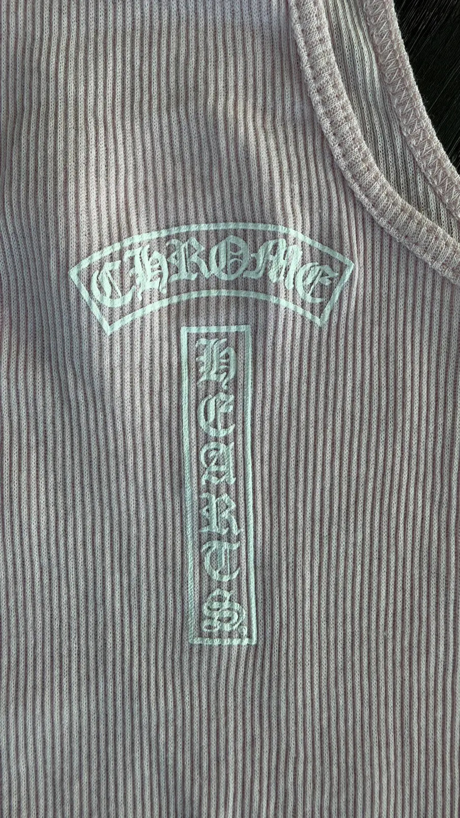 Chrome Hearts Pink T-Bar Rib Tank Top Size S Chrome Hearts