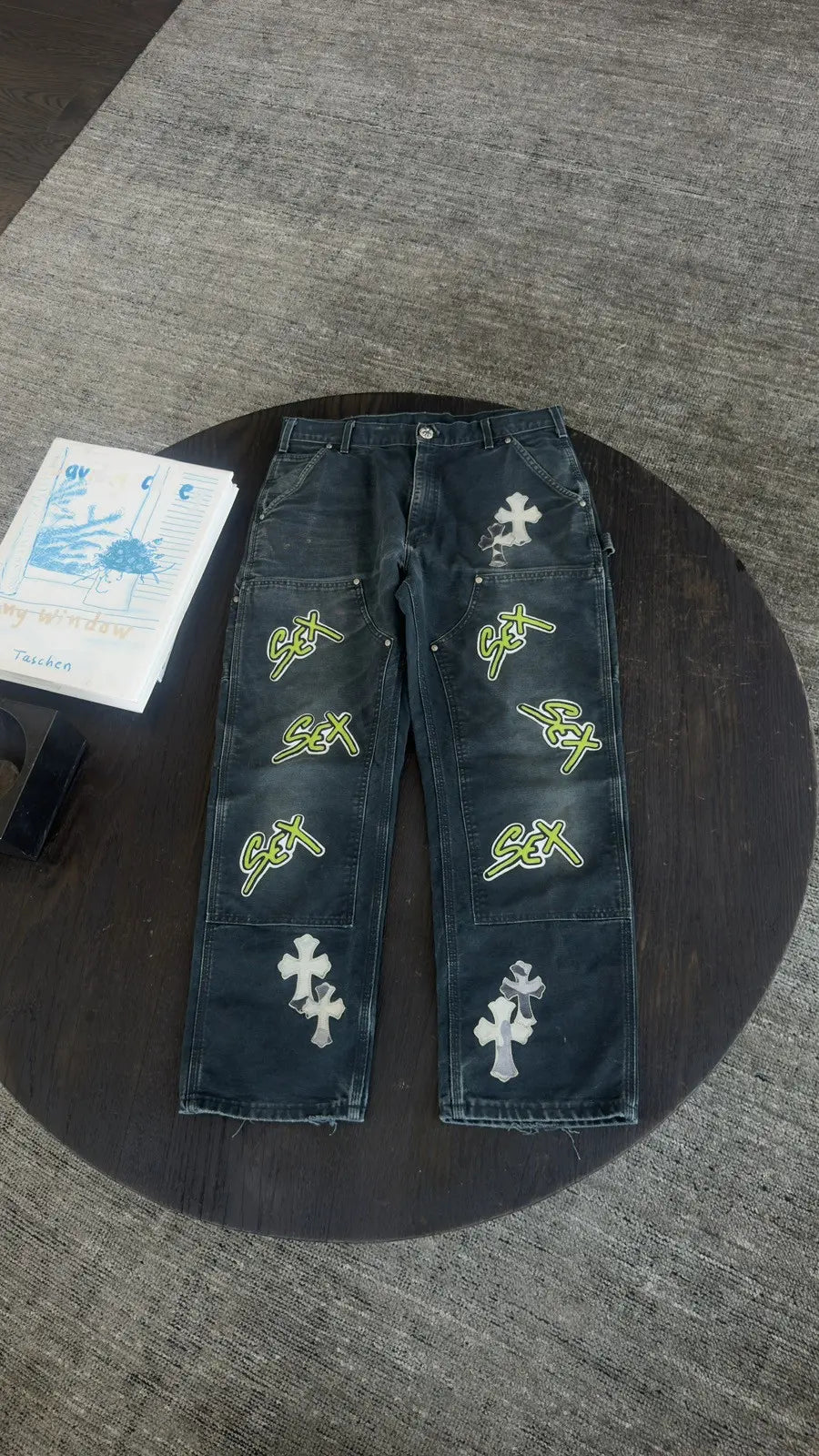 Chrome Hearts x Matty Boy "Sex Records Double-Knee Pants Chrome Hearts
