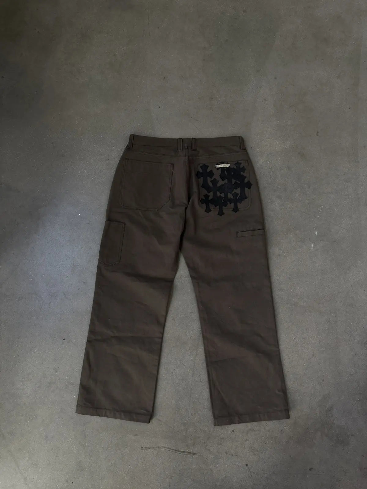 Chrome Hearts Flooded Back Patches Carpenter Pants
