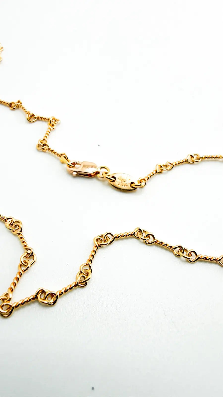Chrome Hearts 22K Yellow Gold Twist Chain Necklace Chrome Hearts