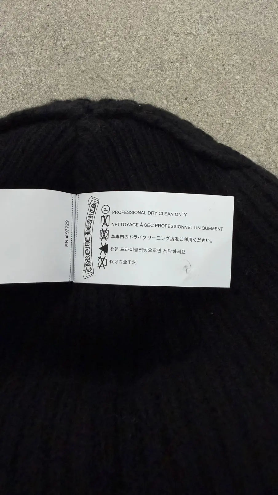 Chrome Hearts Stadium Big Daddy "Black" Beanie