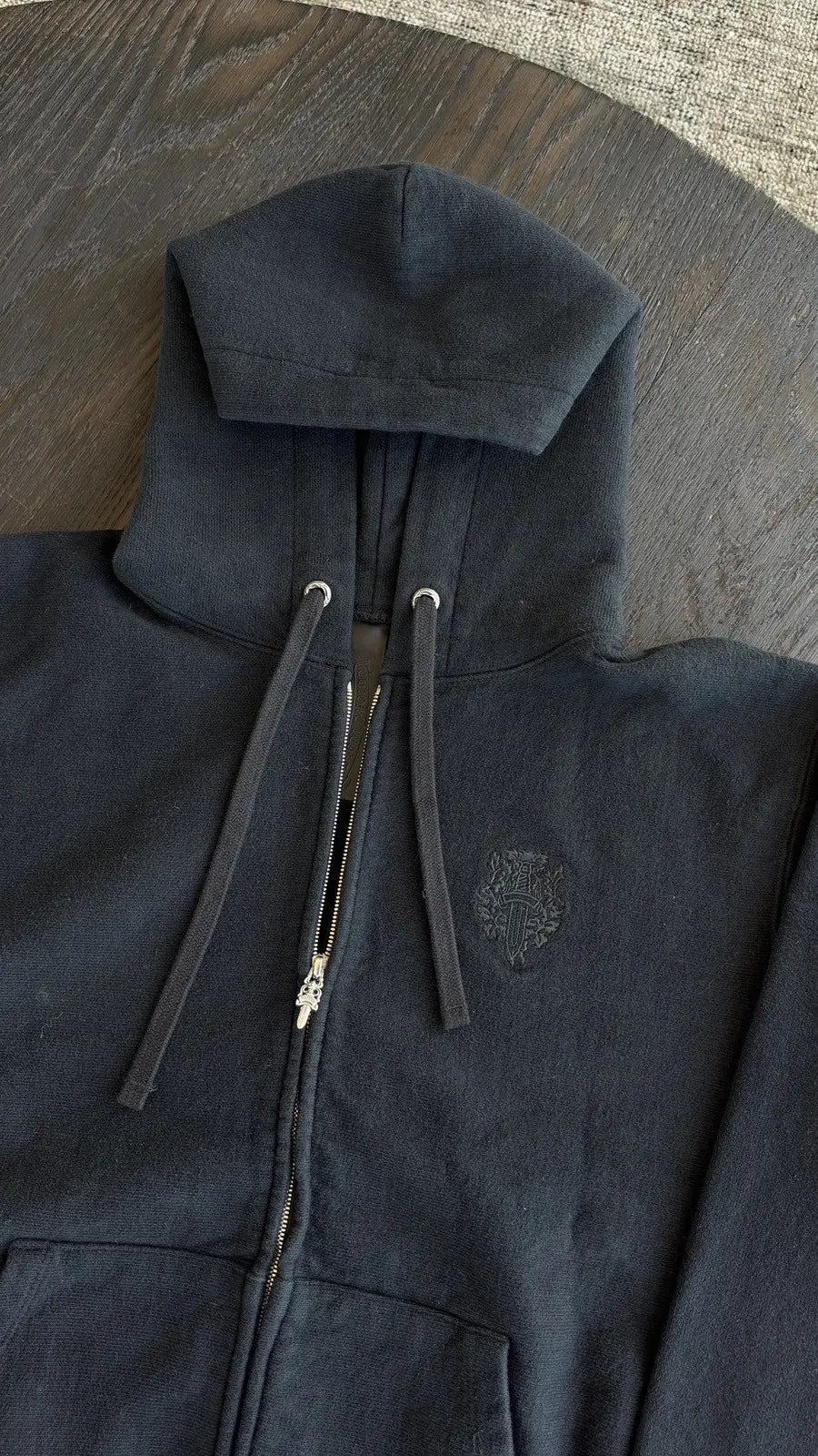 Chrome Hearts Embroidered Vine Dagger Zip-Up Hoodie Size L Chrome Hearts