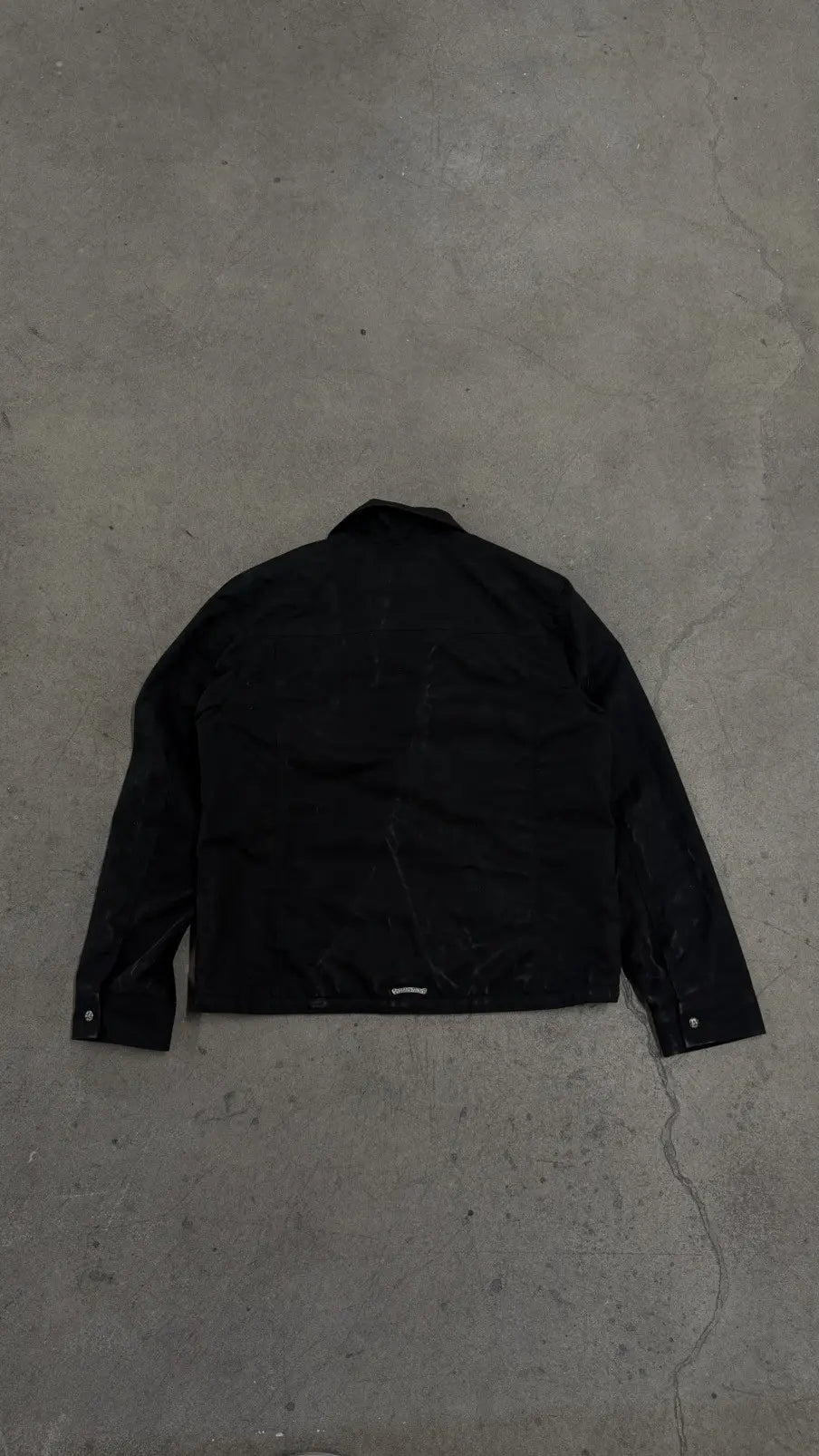 Chrome Hearts Black Waxed KS Jacket