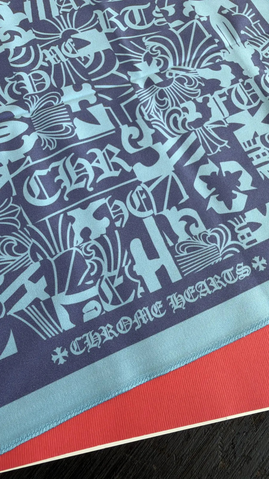 Chrome Hearts Cross Motif Silk Bandana Chrome Hearts