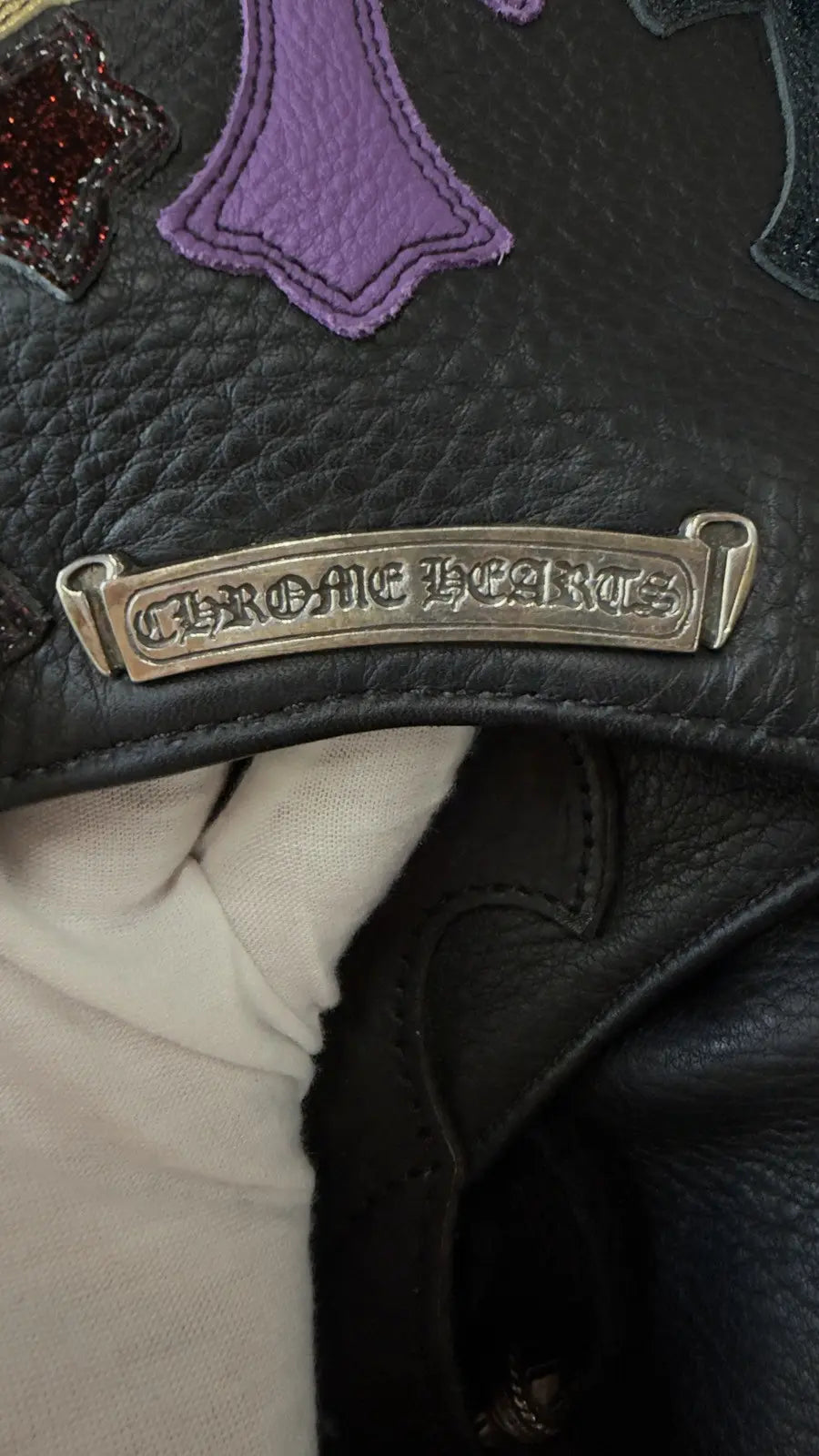 Chrome Hearts Multicolor Cross Patch Backpack