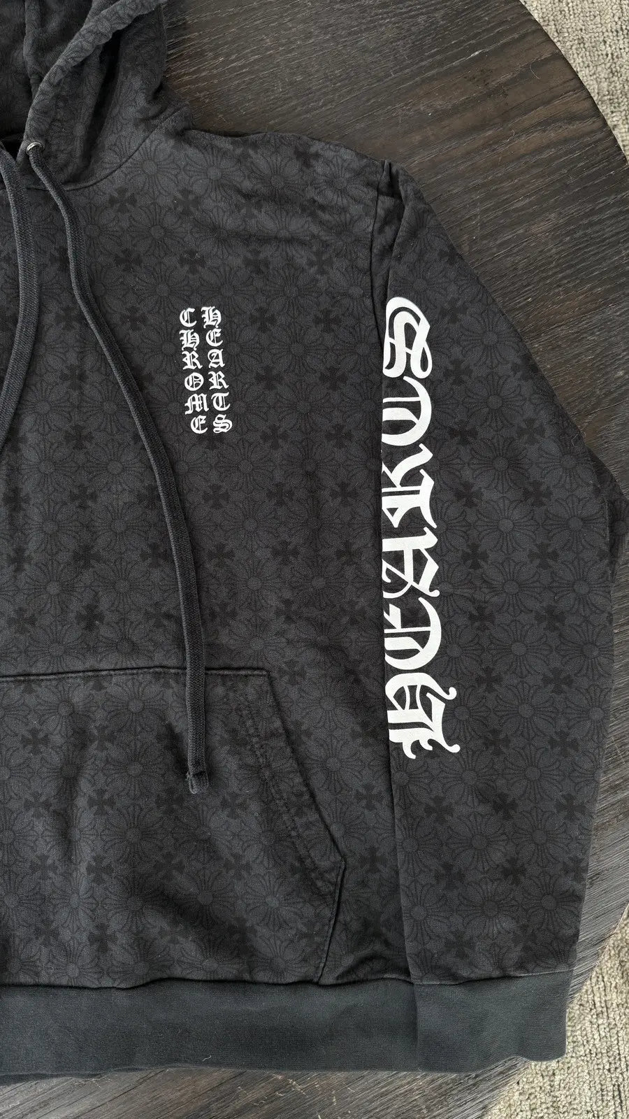Chrome Hearts Monongram Vertical Logo Hoodie Chrome Hearts