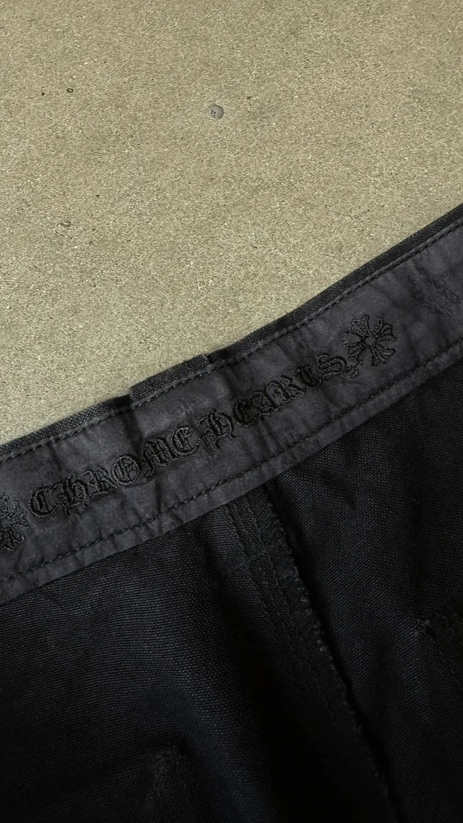 Chrome Hearts Flooded Back Patches Carpenter Shorts