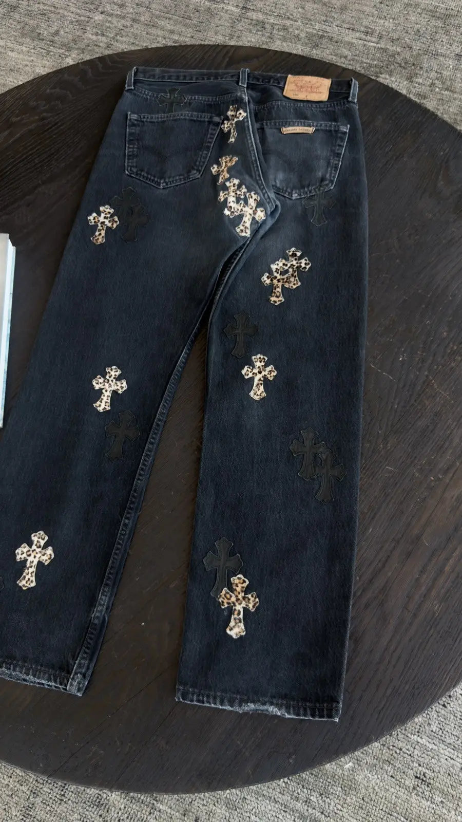 Chrome Hearts Vintage Levi's Cross Patch Denim Jeans Size 32 Chrome Hearts