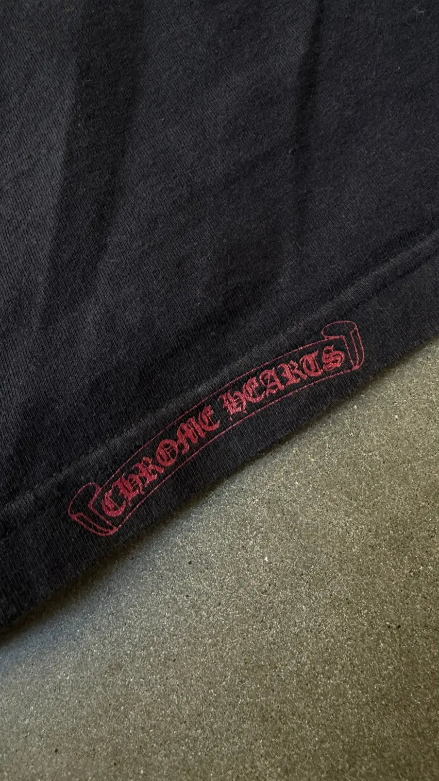 2000s Chrome Hearts Red Floral Horseshoe LS Tee