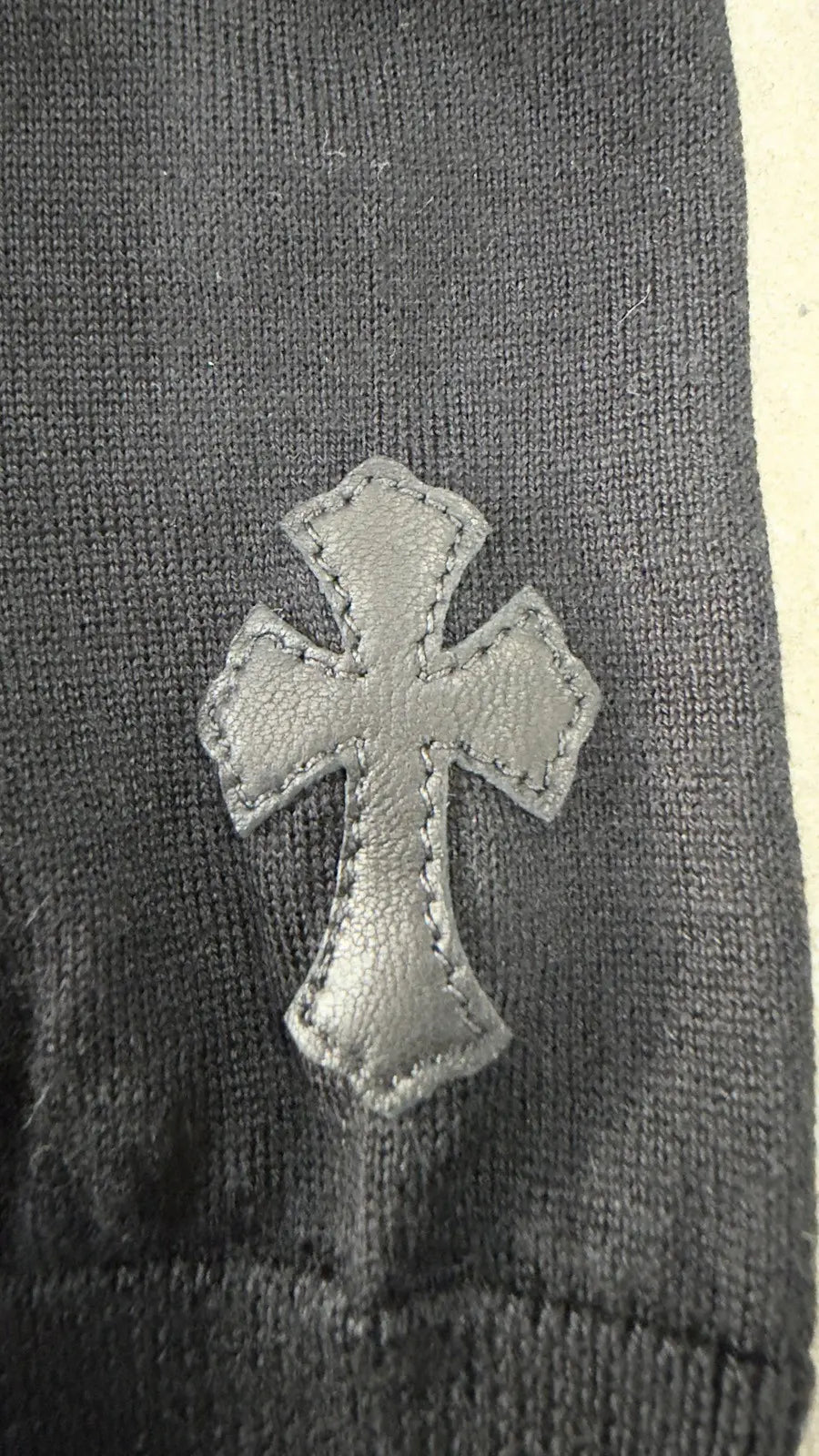 Chrome Hearts Chrome Hearts Cardigan Cross Patch Sweater