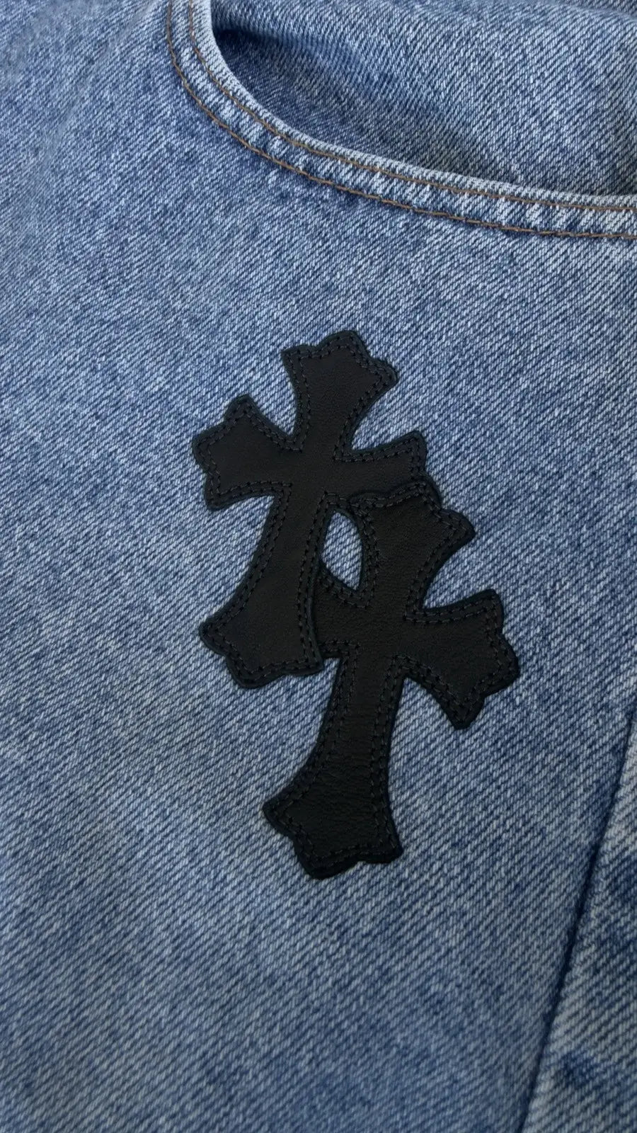Chrome Hearts x Levi's Cross Patch Denim Jeans Size 36 Chrome Hearts
