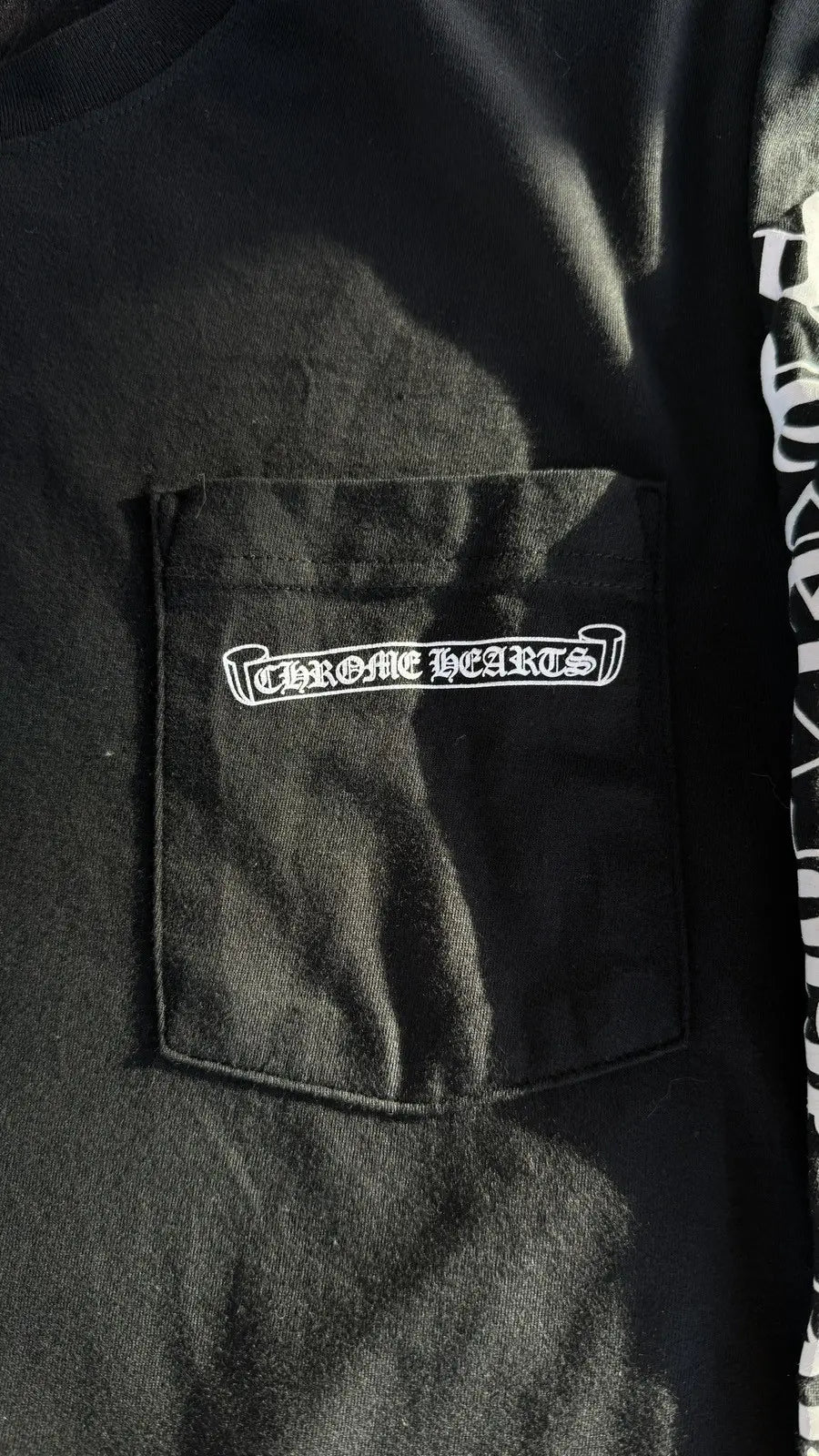 Chrome Hearts Scroll Logo Long Sleeve Tee Size M Chrome Hearts
